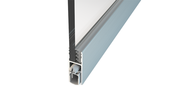 Norsound NOR831 Retro Fit Hinged Glass Door Bottom Auto Drop Seal