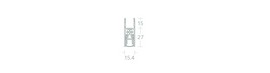 Norsound NOR831 Retro Fit Hinged Glass Door Bottom Auto Drop Seal - 0