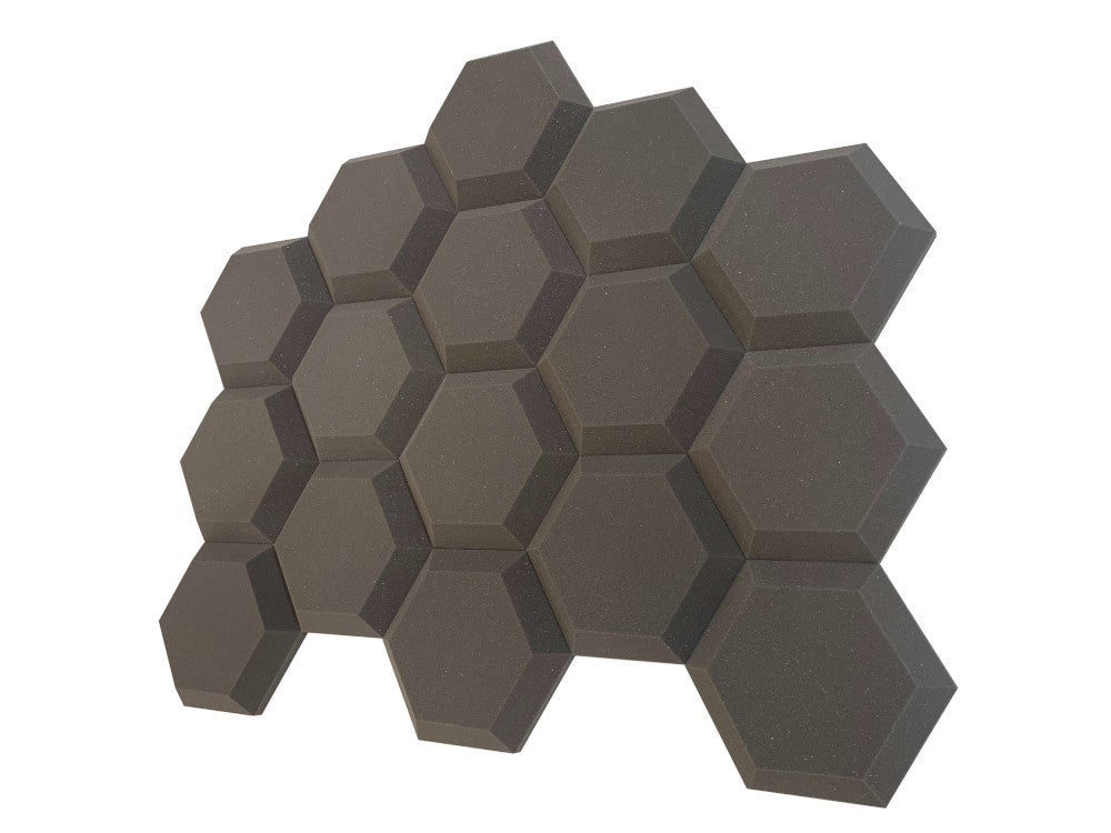 Buy mid-grey Baby HexaTile 12&quot; Hexagon Acoustic Studio Foam Tile Pack