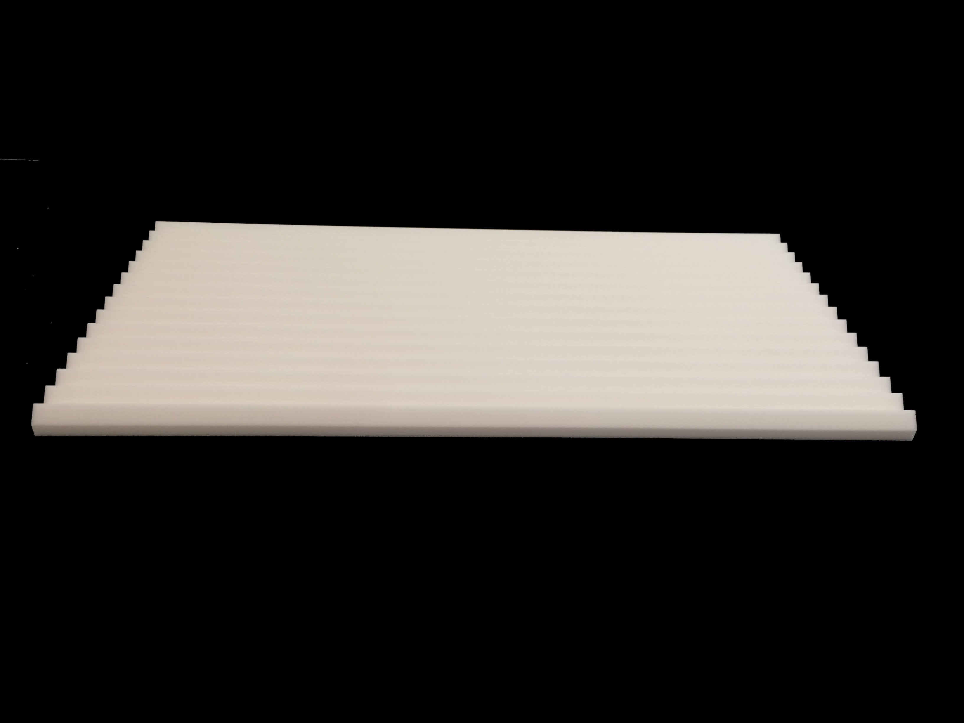 Mel-Acoustic Wedge 40mm White Melamine Acoustic Foam Panel 600x1200
