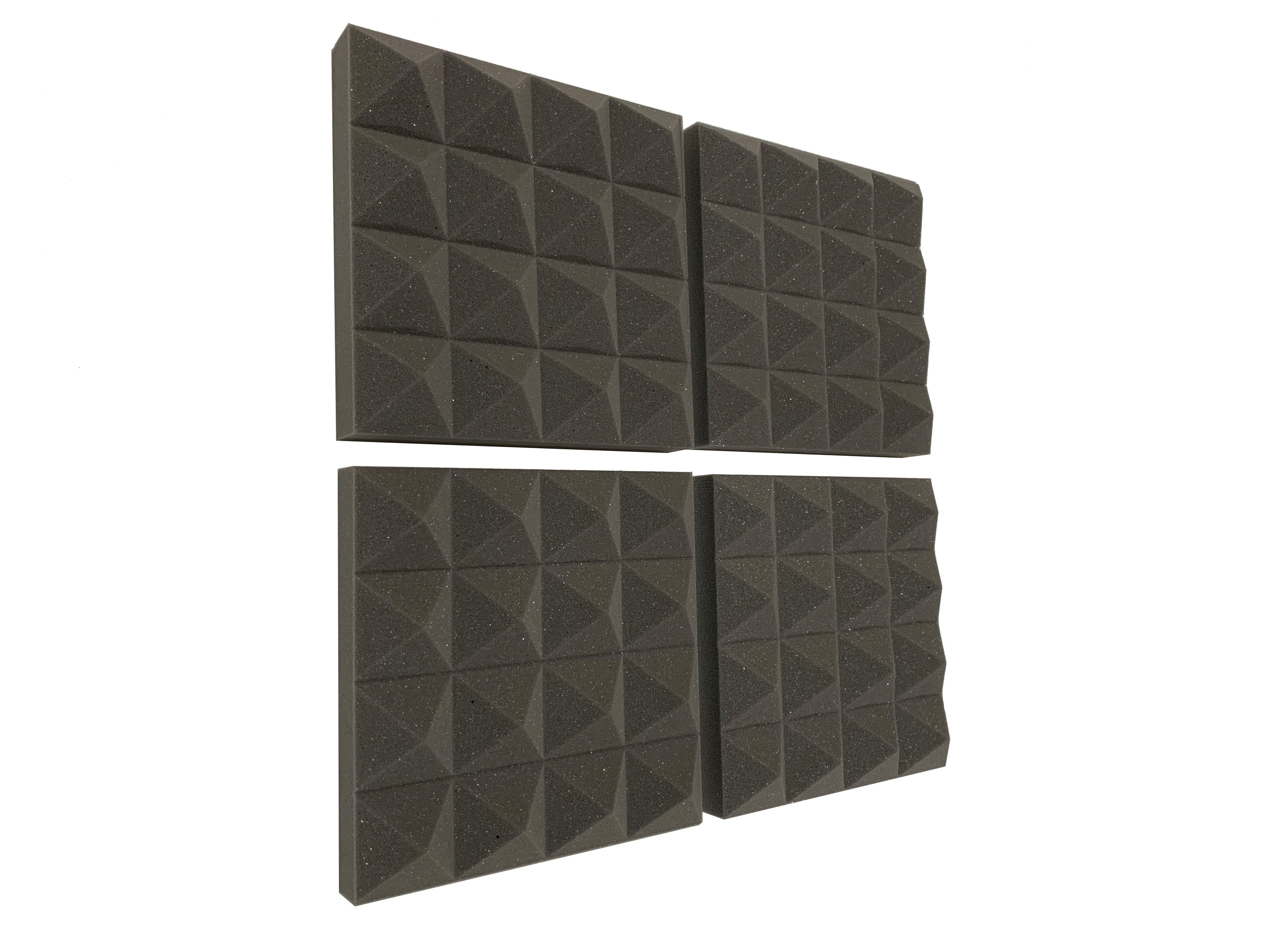 Pyramid PRO 12" Acoustic Studio Foam Tile Pack - Advanced Acoustics
