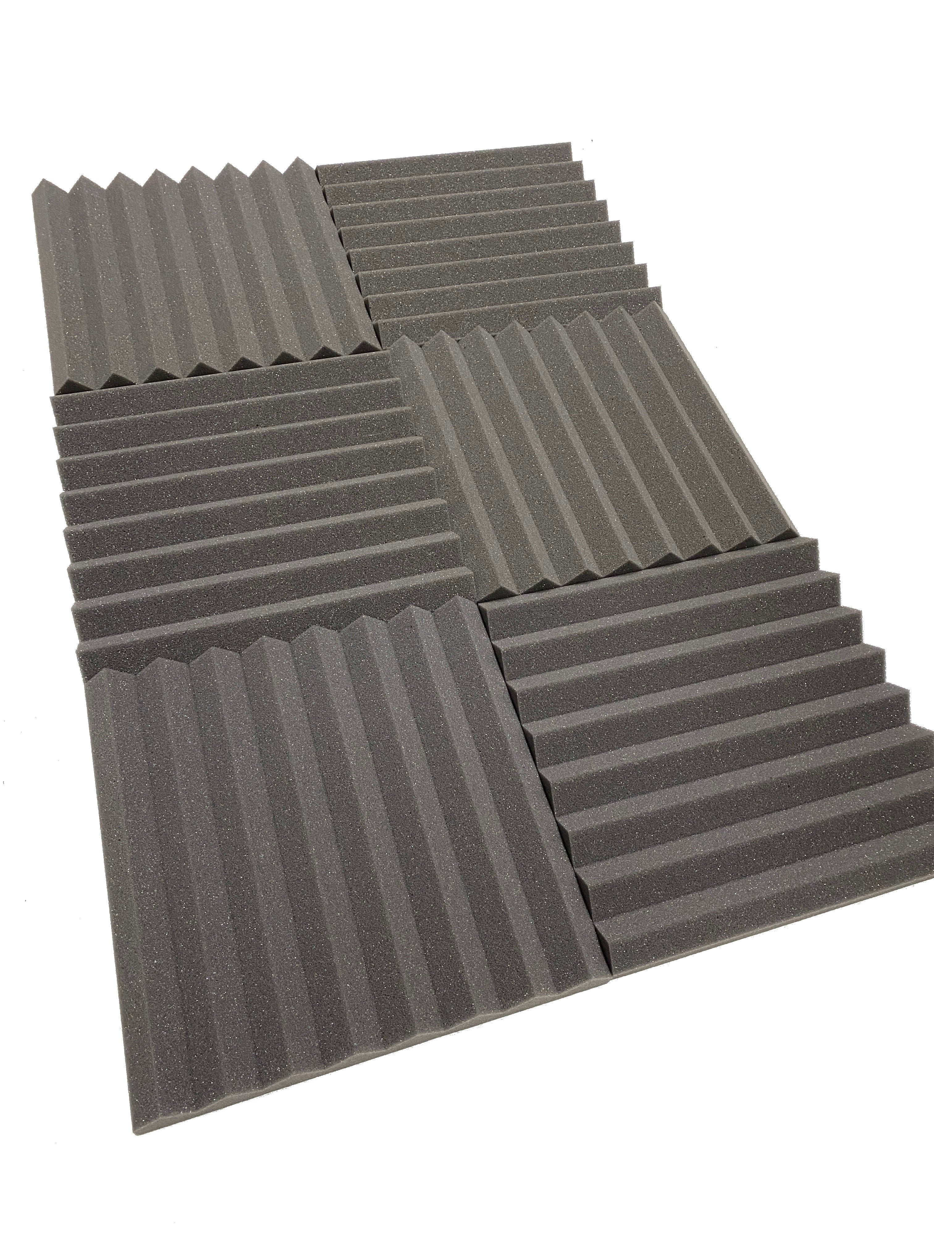 Buy mid-grey Wedge 12&quot; Acoustic Studio Foam Tile Pack