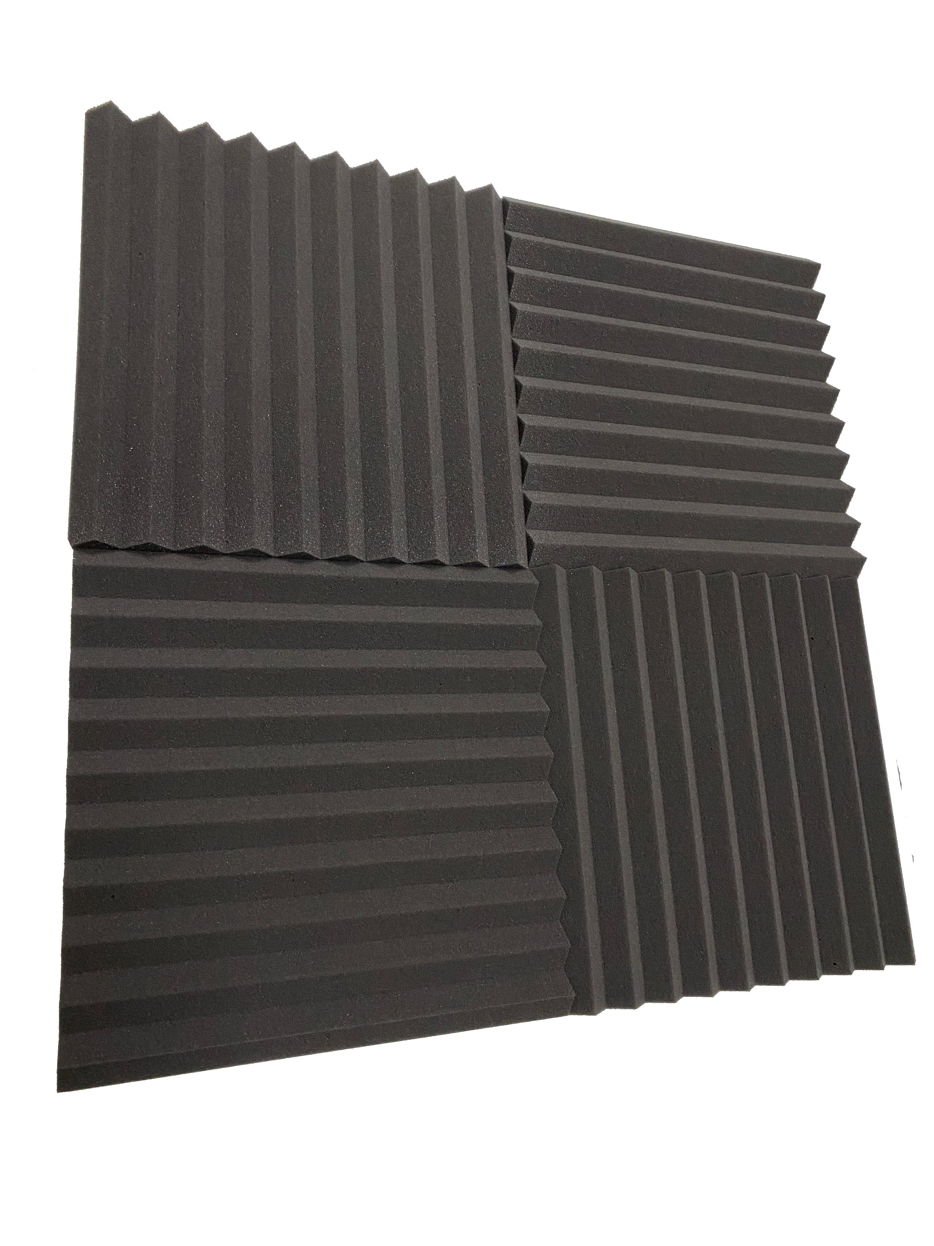 Buy dark-grey Wedge Combo Tile Kit Acoustic Studio Foam