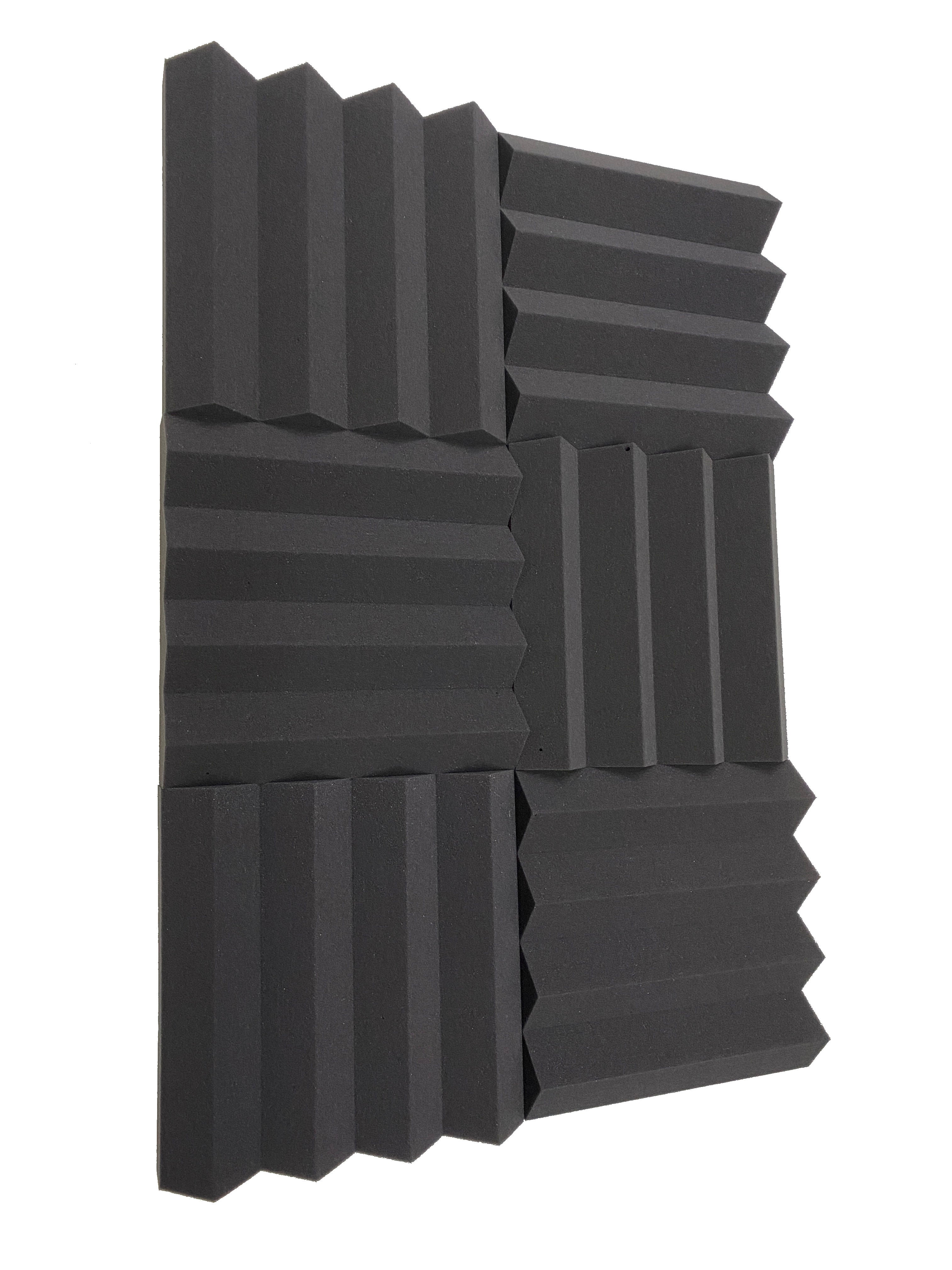 Buy dark-grey Wedge PRO 12&quot; Acoustic Studio Foam Tile Pack