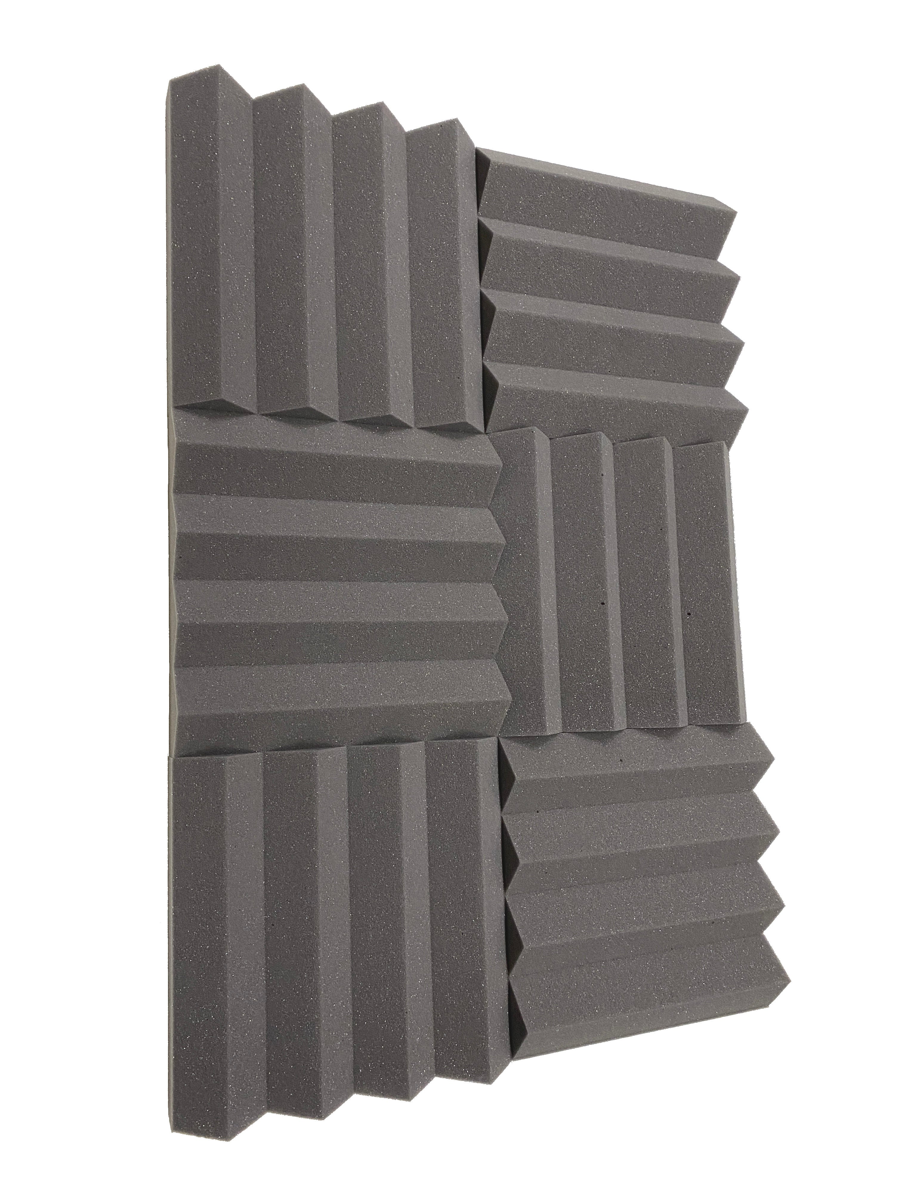Buy mid-grey Wedge PRO 12&quot; Acoustic Studio Foam Tile Pack