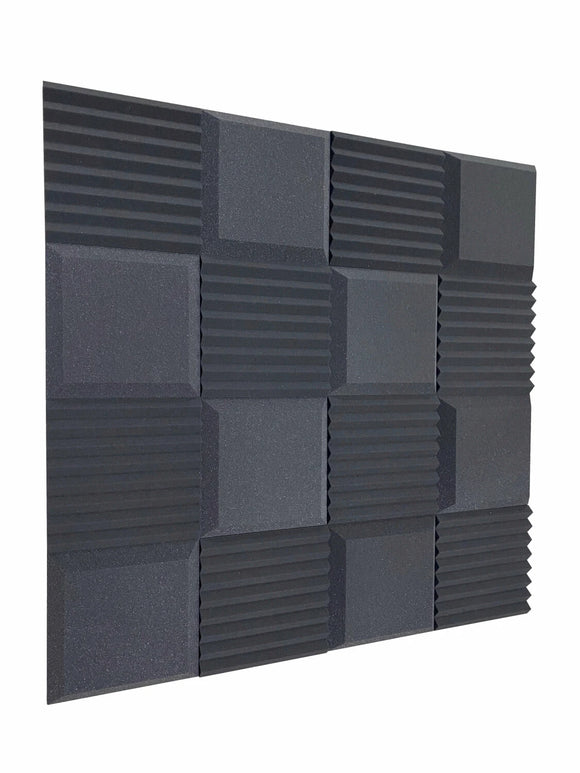 Euphonic Wedge Standard 12" Acoustic Studio Foam Tile Pack