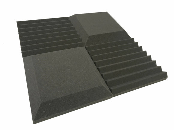 Euphonic Wedge Standard 12" Acoustic Studio Foam Tile Pack