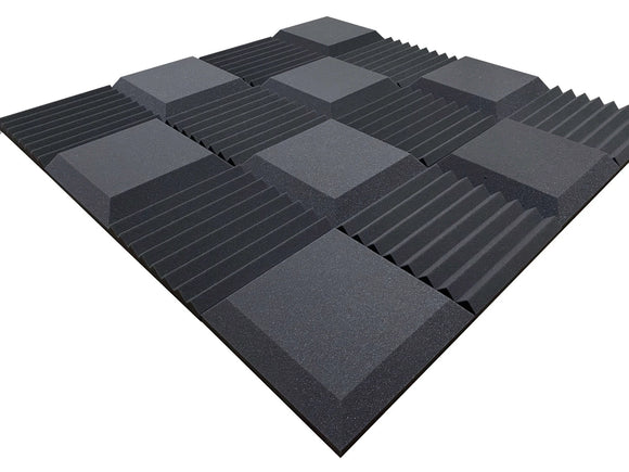 Euphonic Wedge Standard 12" Acoustic Studio Foam Tile Pack