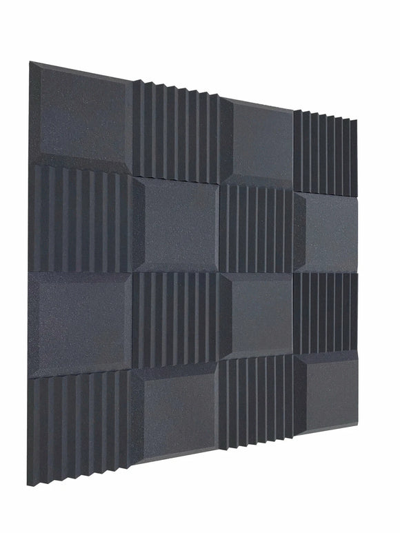 Euphonic Wedge Standard 12" Acoustic Studio Foam Tile Pack