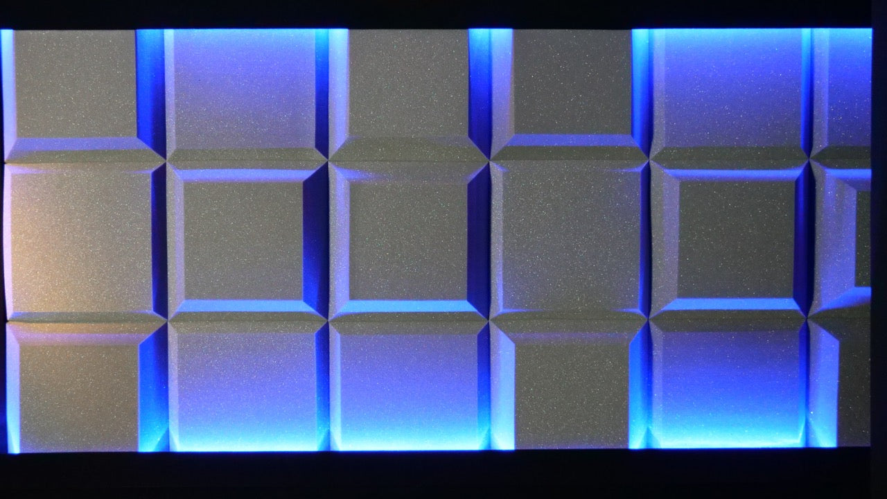 Tegular 2" Acoustic Studio Foam Tile Pack - 24 Tiles, 3.48sqm Coverage