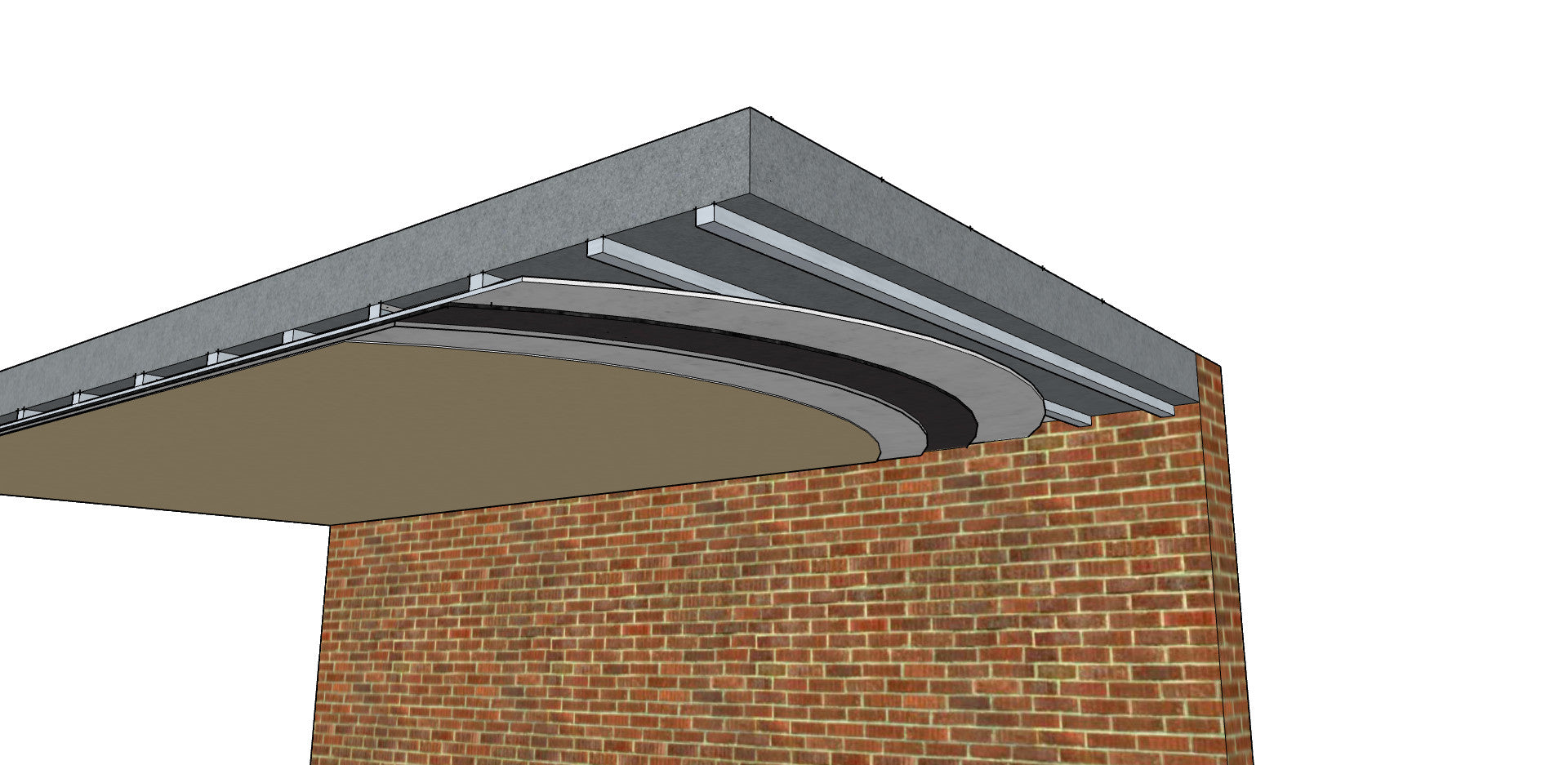 — Basic Concrete Ceiling Soundproofing System — 