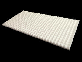 Mel-Acoustic Pyramid 40mm White Melamine Acoustic Foam Panel 600x1200