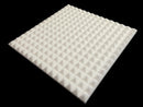 Mel-Acoustic Pyramid 40mm White Melamine Acoustic Foam Panel 600x600