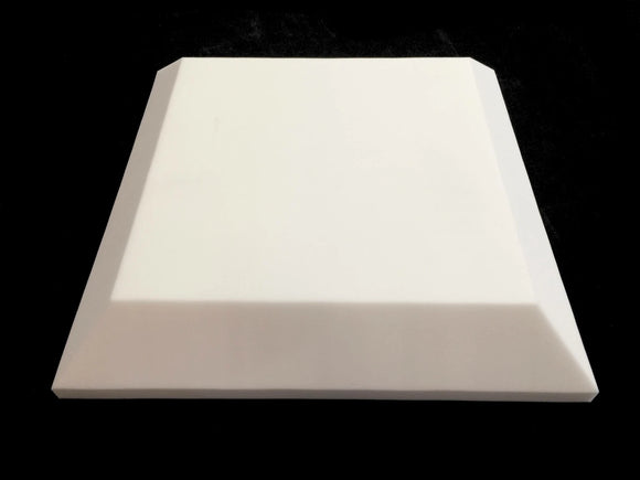 Mel-Acoustic Tegular 100mm White Melamine Acoustic Foam Panel 600x600