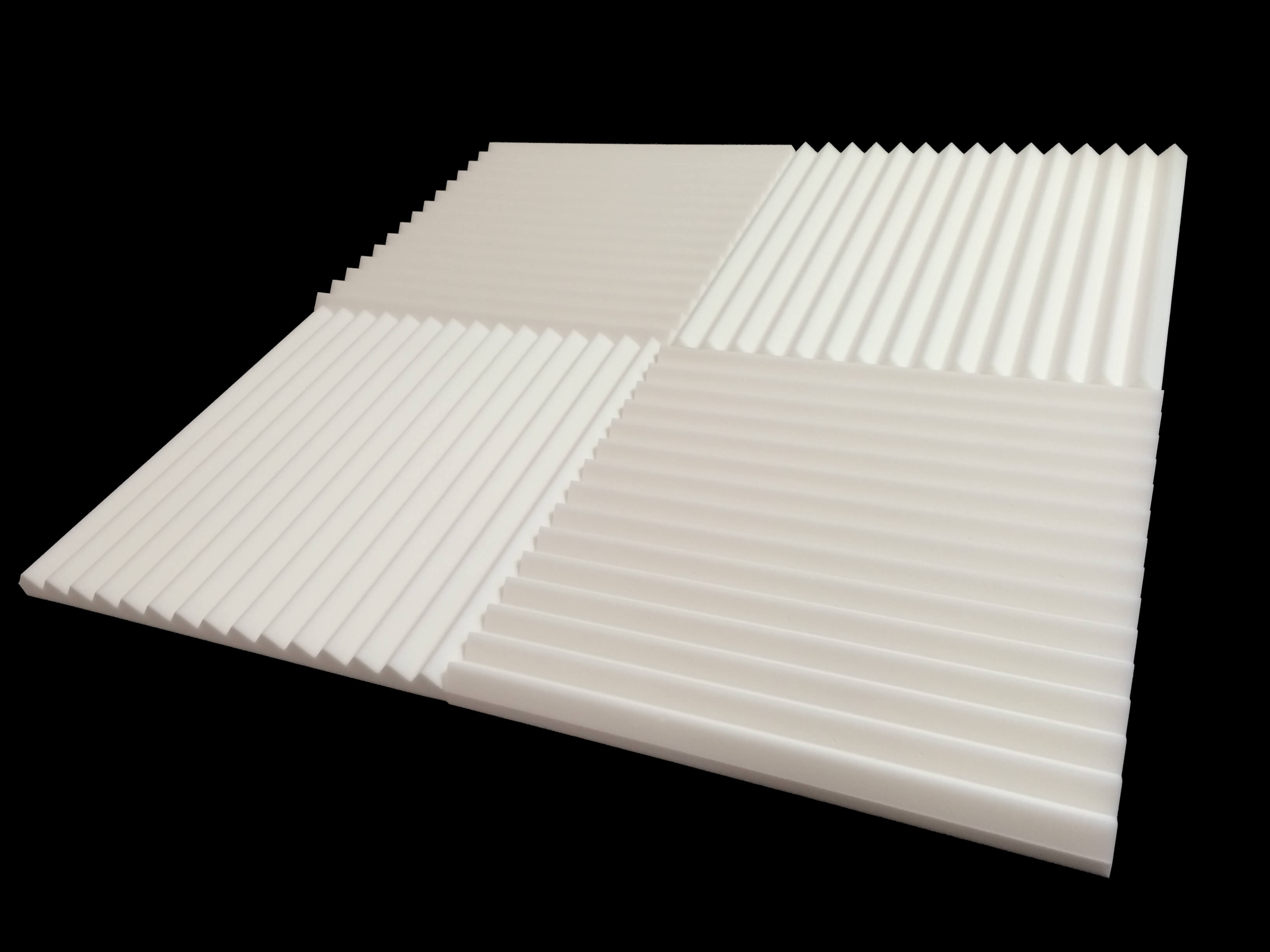 Limited Edition Mel-Acoustic Wedge 40mm White Melamine Acoustic Foam Panel 520x520