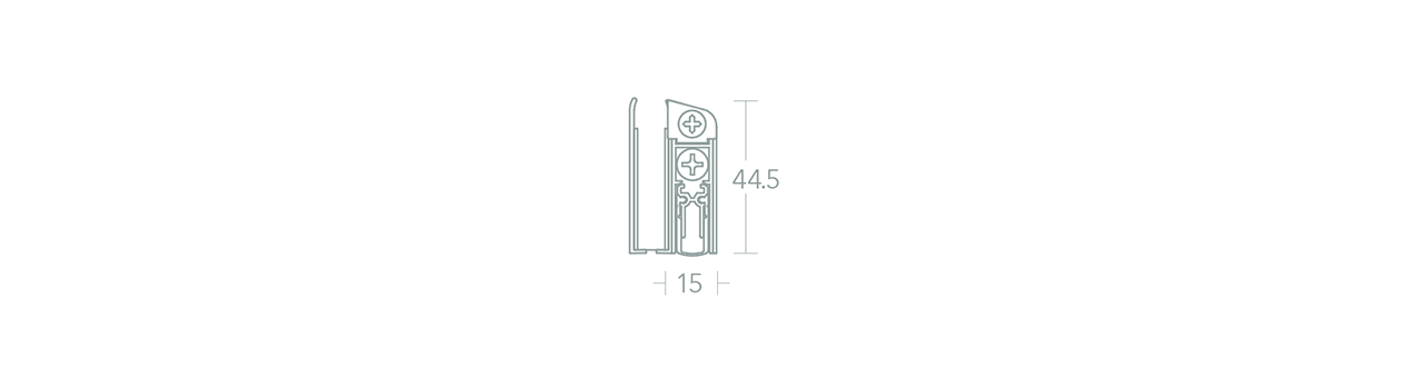 Norsound NOR842 Retro Fit Glass Door Bottom Auto Drop Seal - 0
