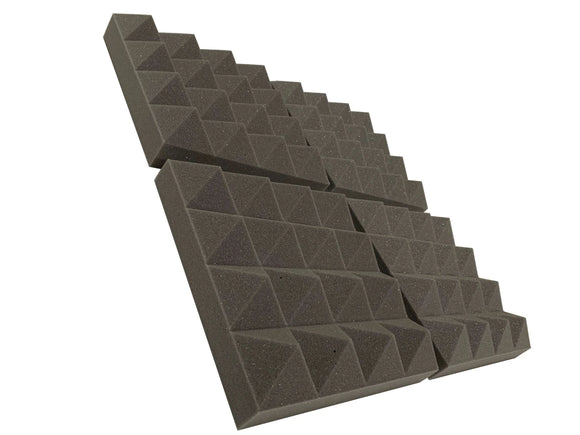 Pyramid PRO 12" Acoustic Studio Foam Tile Pack - Advanced Acoustics