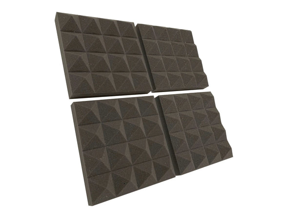 Pyramid PRO 12" Acoustic Studio Foam Tile Pack - Advanced Acoustics
