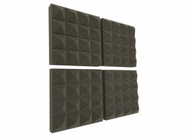 Pyramid PRO 12" Acoustic Studio Foam Tile Pack - Advanced Acoustics