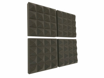 Pyramid PRO 12" Acoustic Studio Foam Tile Pack - Advanced Acoustics