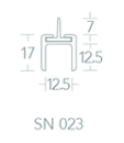 Norsound Typhoon Retro Fit Glass Door Edge Seal