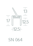 Norsound Typhoon Retro Fit Glass Door Edge Seal