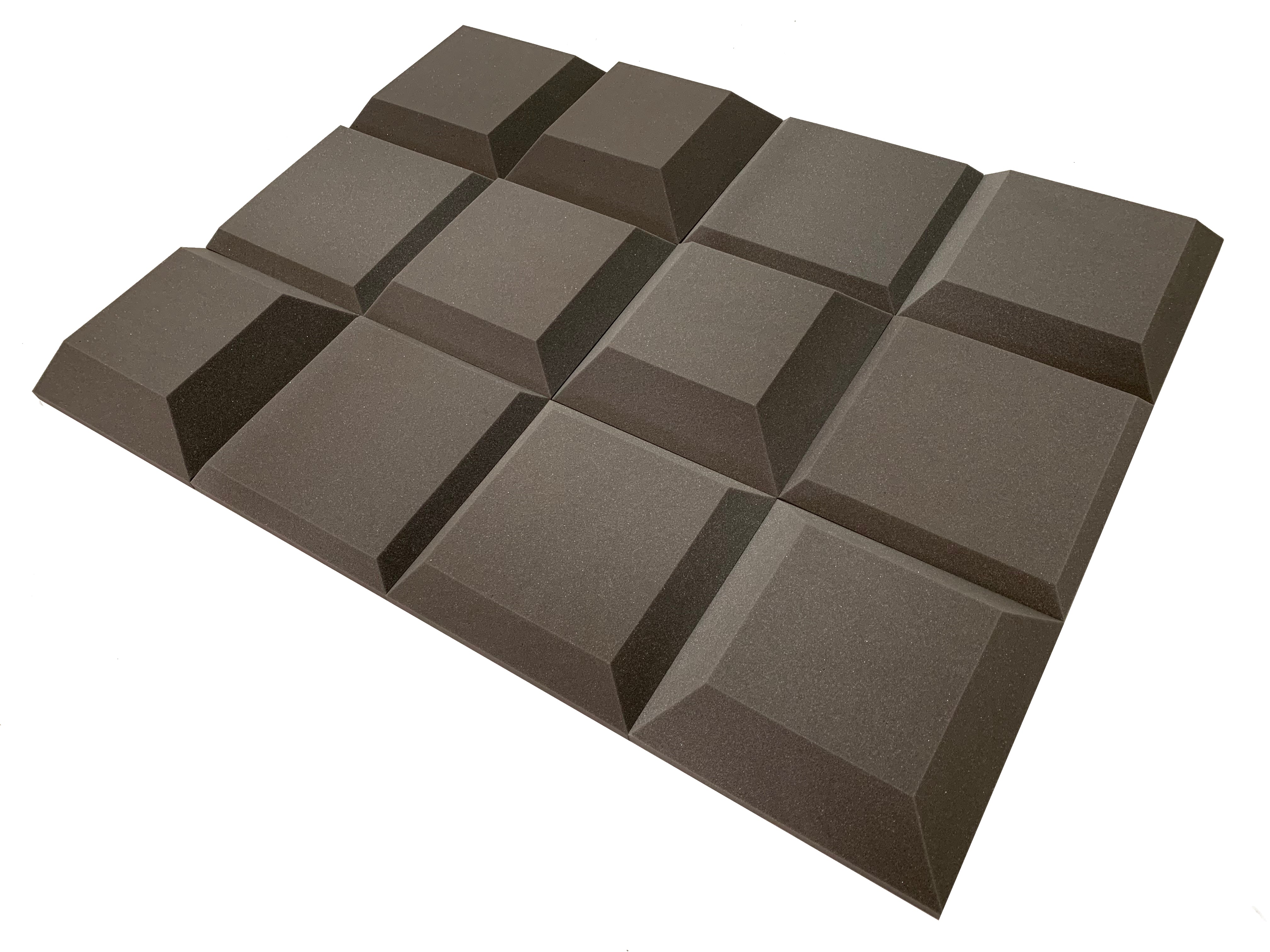 Tegular 2" Acoustic Studio Foam Tile Pack - 24 dalles, couverture de 3,48 m²-19