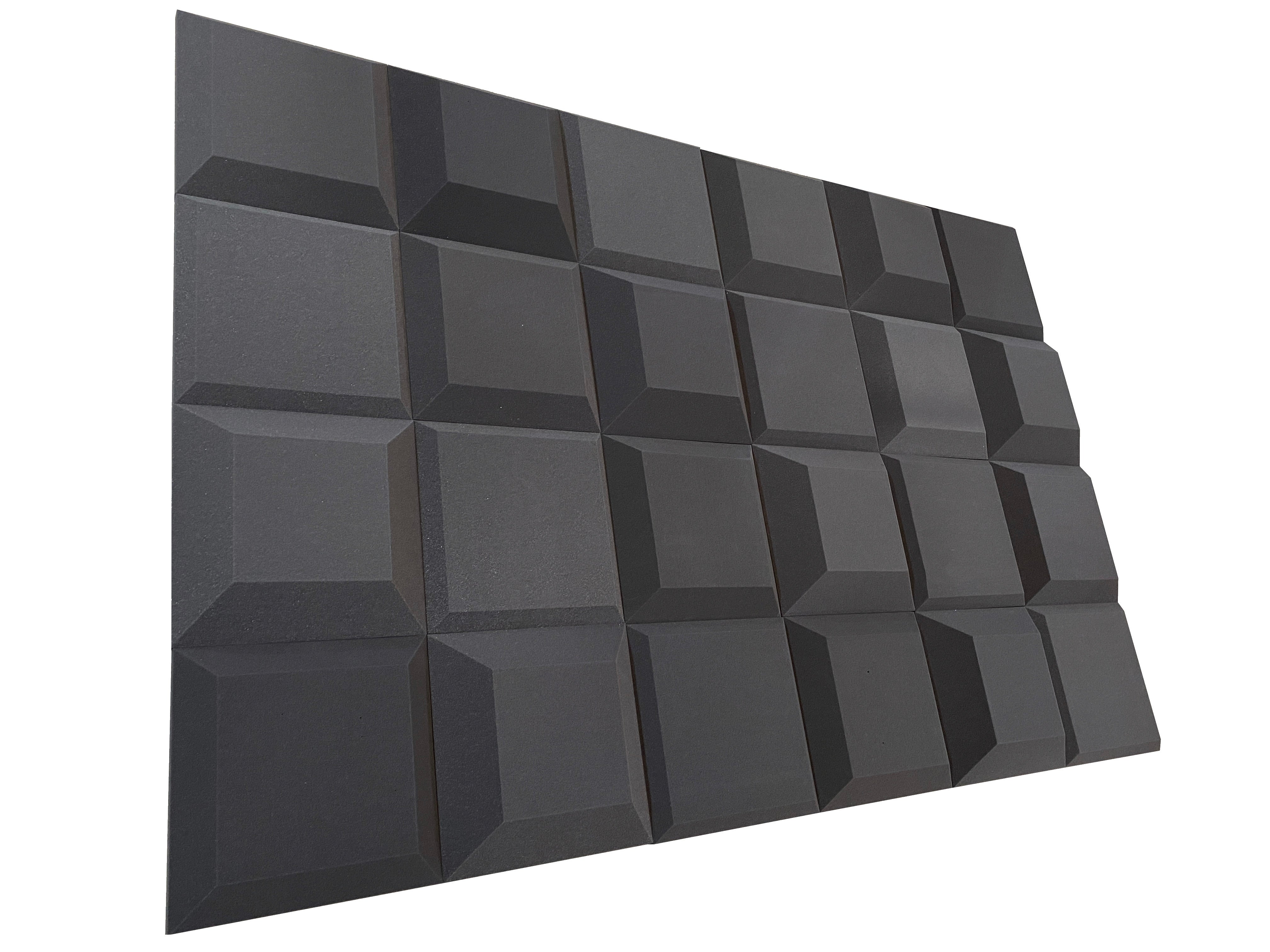 Tegular 2" Acoustic Studio Foam Tile Pack - 24 Tiles, 3.48sqm Coverage