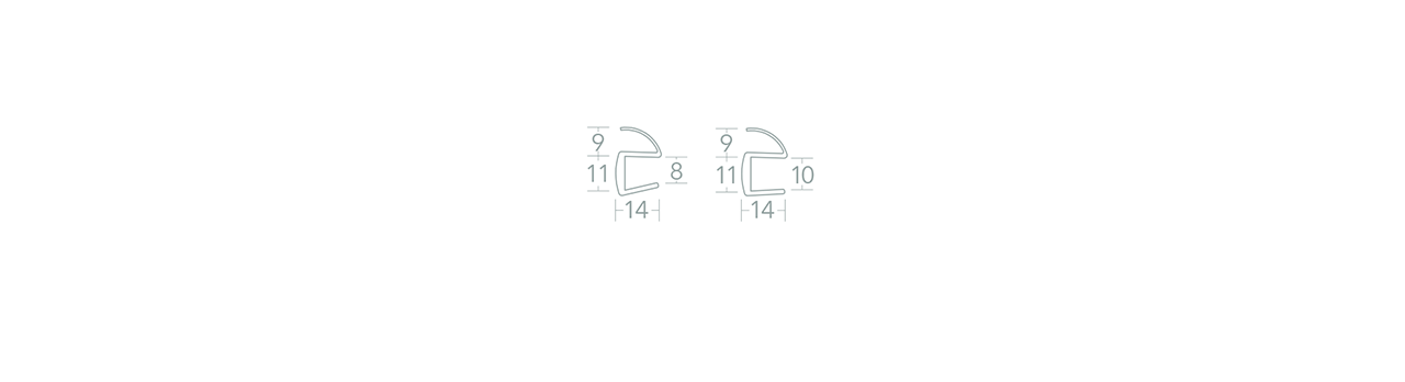 Norsound VN Slide Retro Fit Glass Door Edge Seal - 0