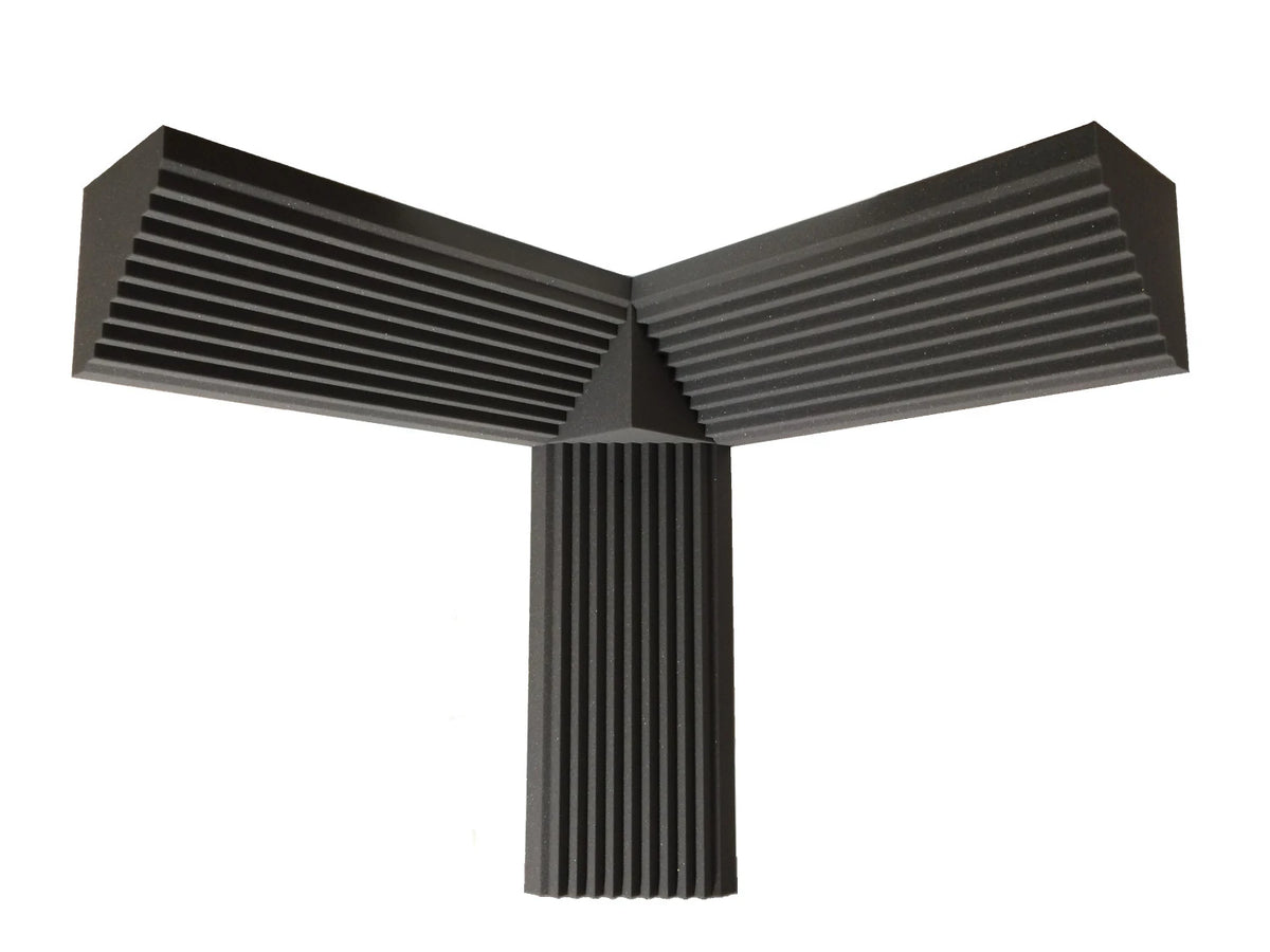Trap Corner Posts Master Your Sound: Wedge Acoustic Foam Bass Trap Corner Kit | Advanced ...