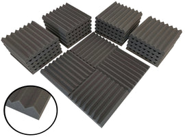 Advanced Acoustics 12" Wedge Acoustic Studio Foam Tile Pack