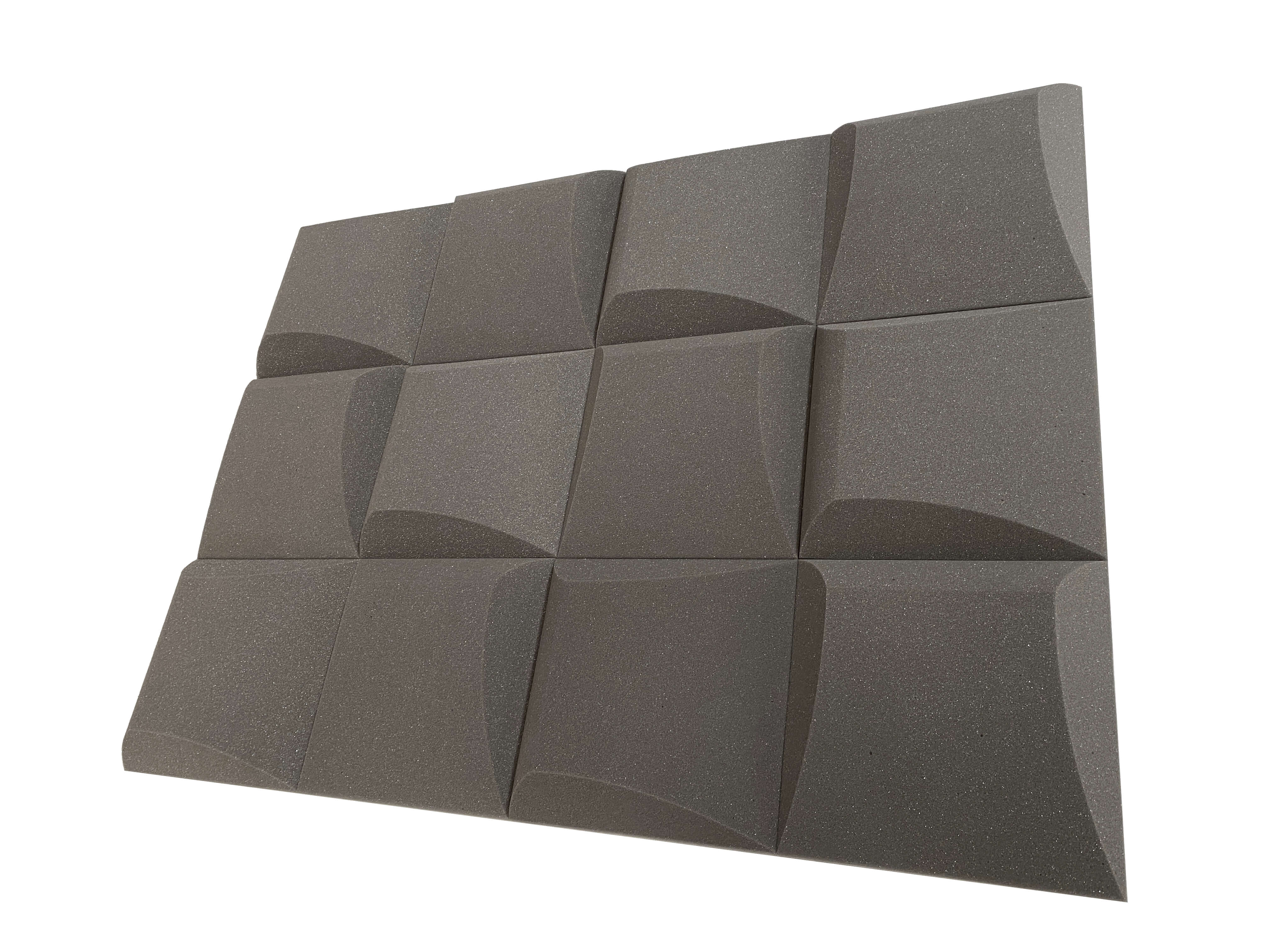AeroFoil 12" Acoustic Studio Foam Tile Pack - 12 Tiles, 1.1qm Coverage