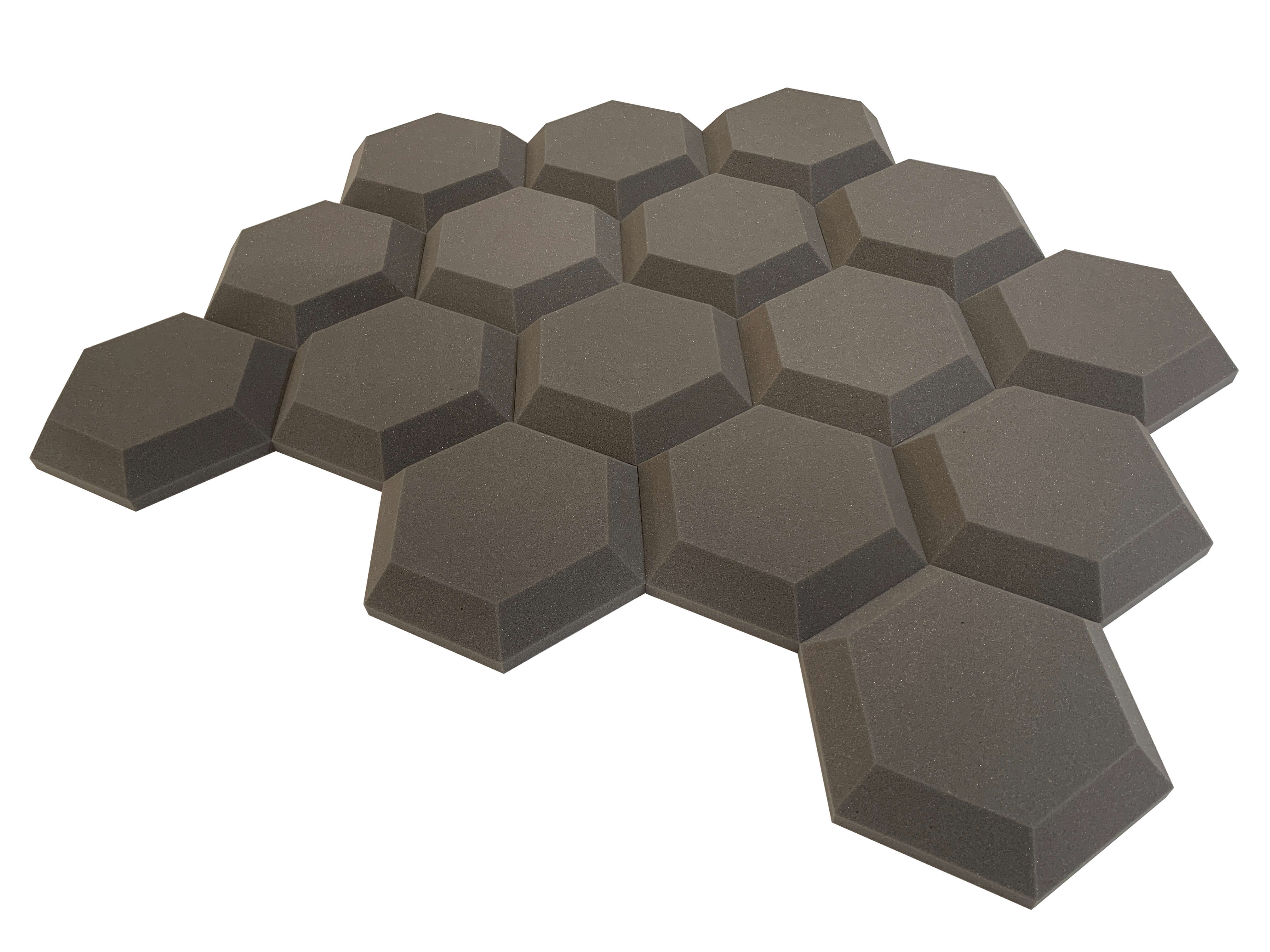 Baby HexaTile 12" Hexagon Acoustic Studio Foam Tile Pack – 22 Tiles, 1.2qm Coverage-5