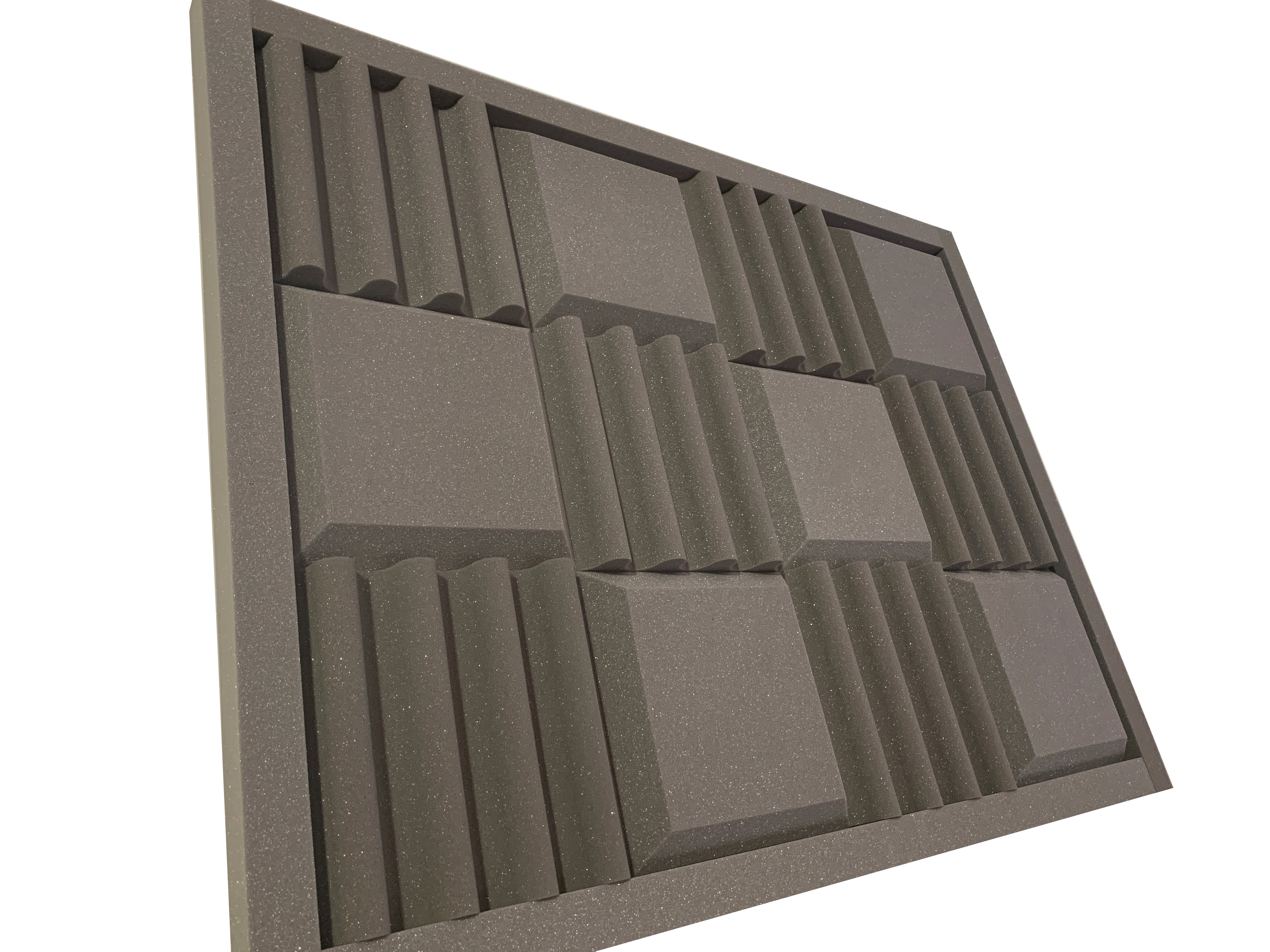 Buy mid-grey Frame Set Edging Strip Set Acoustic Studio Foam Treatment 65mm