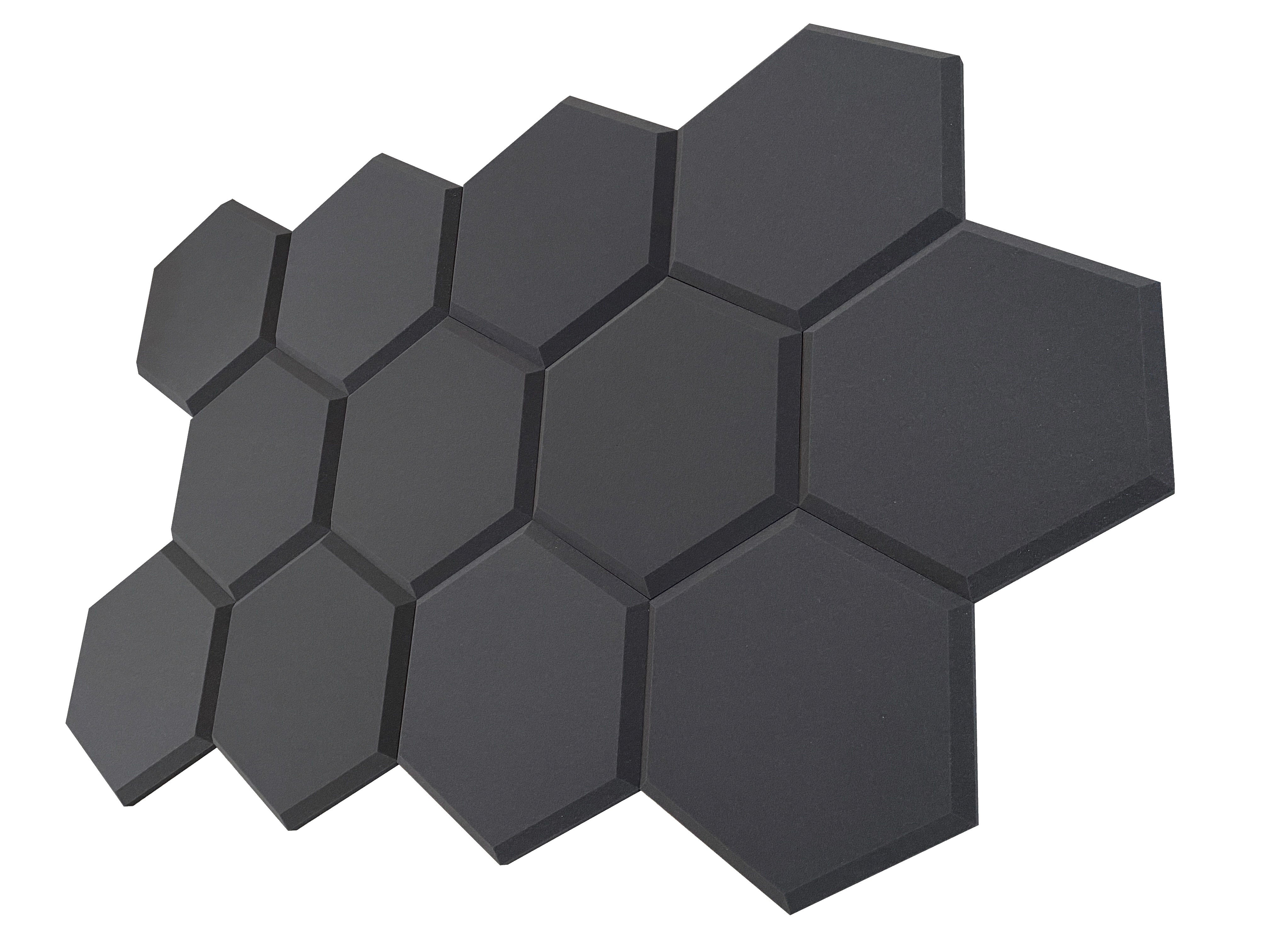Acheter gris-fonce Pack de dalles en mousse Hexatile2 Acoustic Studio - 12 dalles, couverture de 2,88 m²