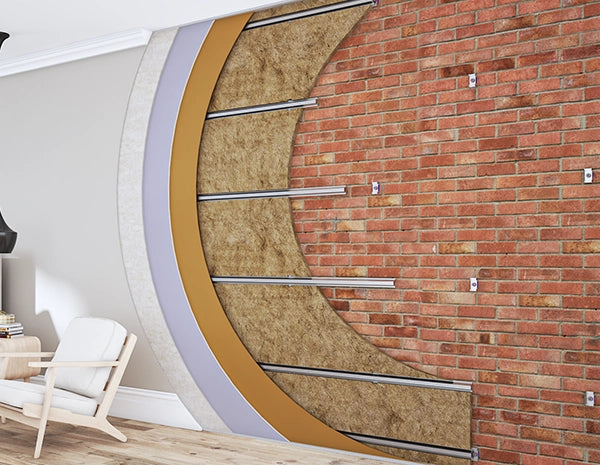 MuteClip Resilient Bar System - Clip d'isolation acoustique pour murs et plafonds indépendants