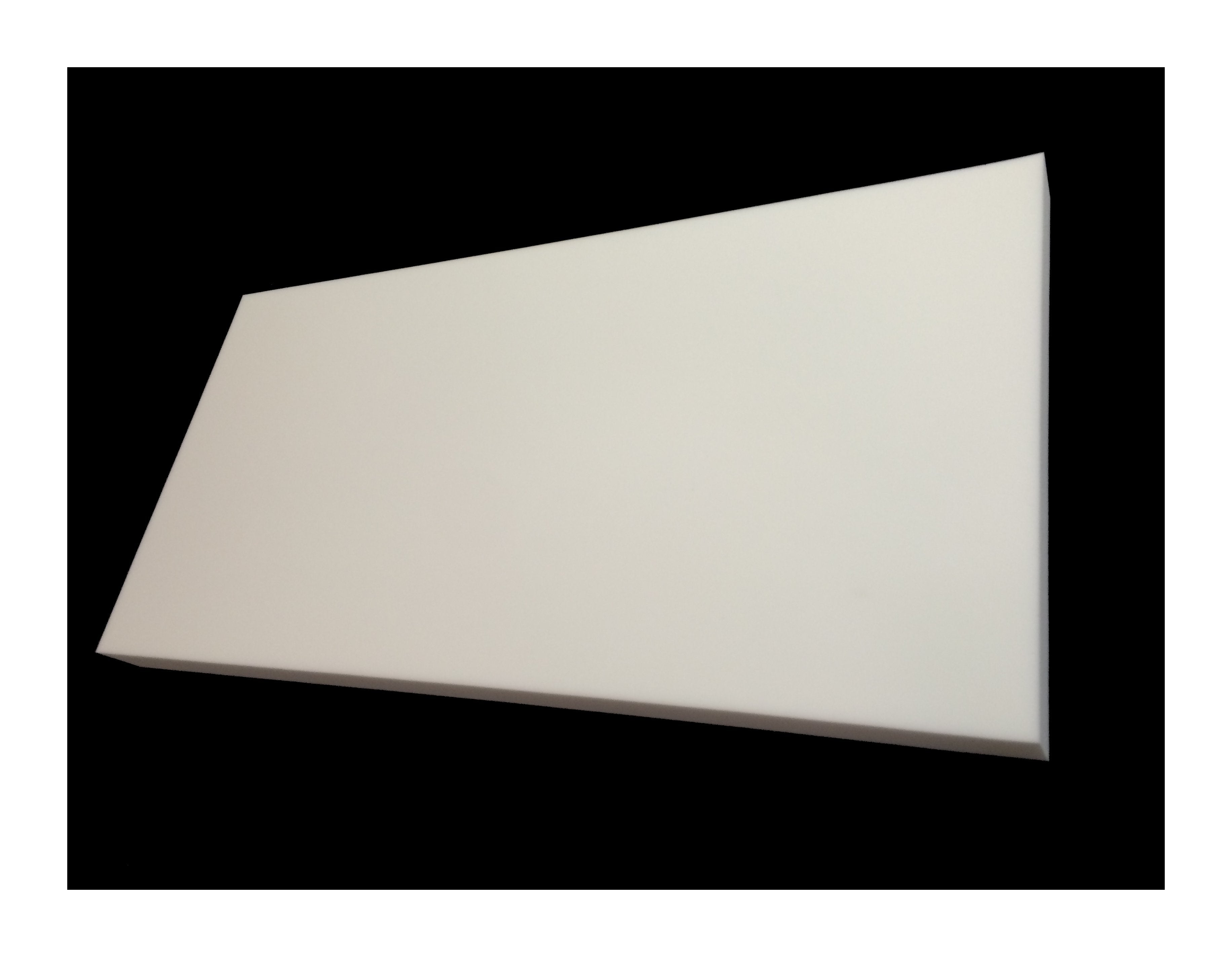 Mel-Acoustic Slab 75mm White Melamine Acoustic Foam Panel 600x1200 - Advanced Acoustics