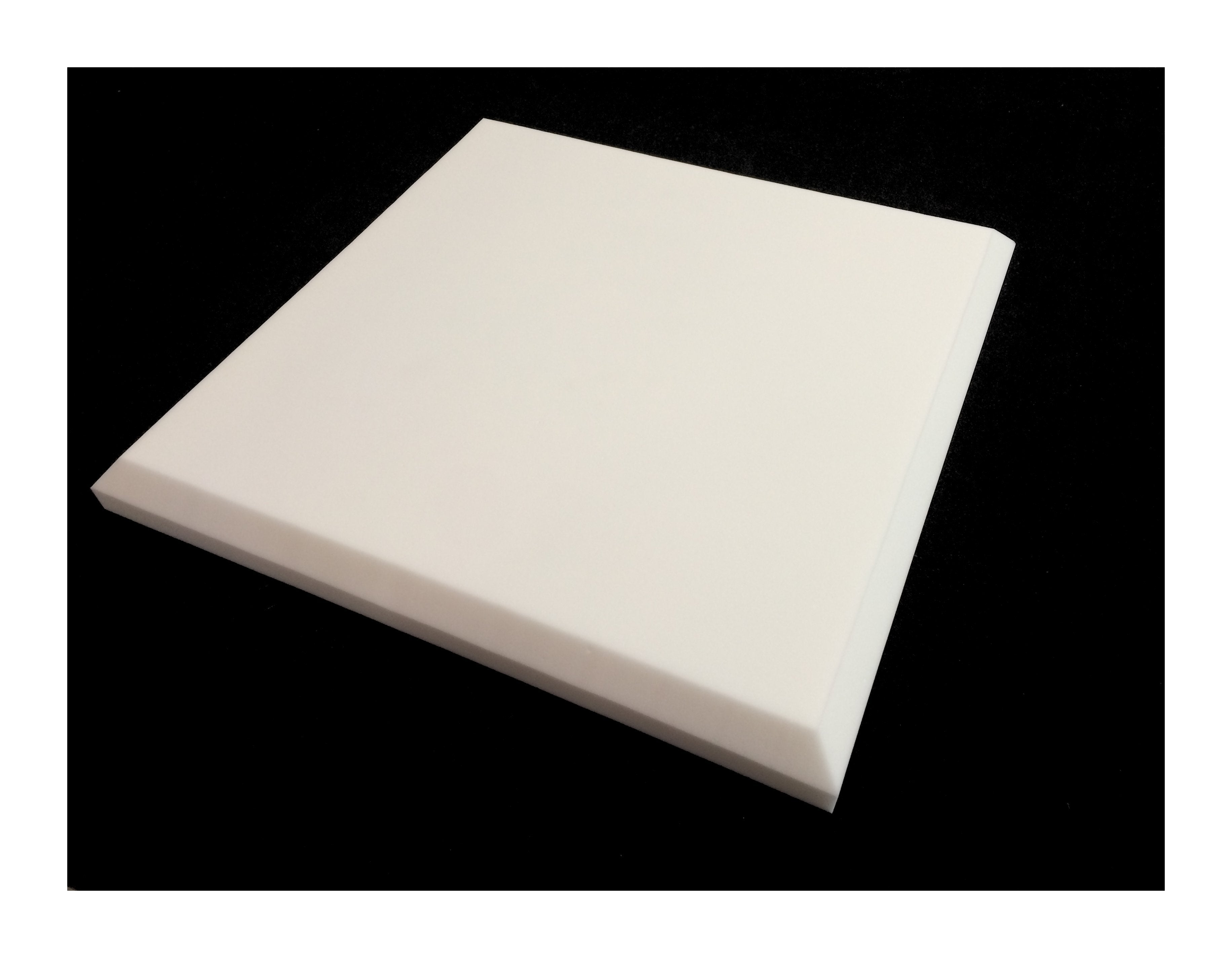 Mel-Acoustic Tegular 50mm White Melamine Acoustic Foam Panel 600x600 - Advanced Acoustics
