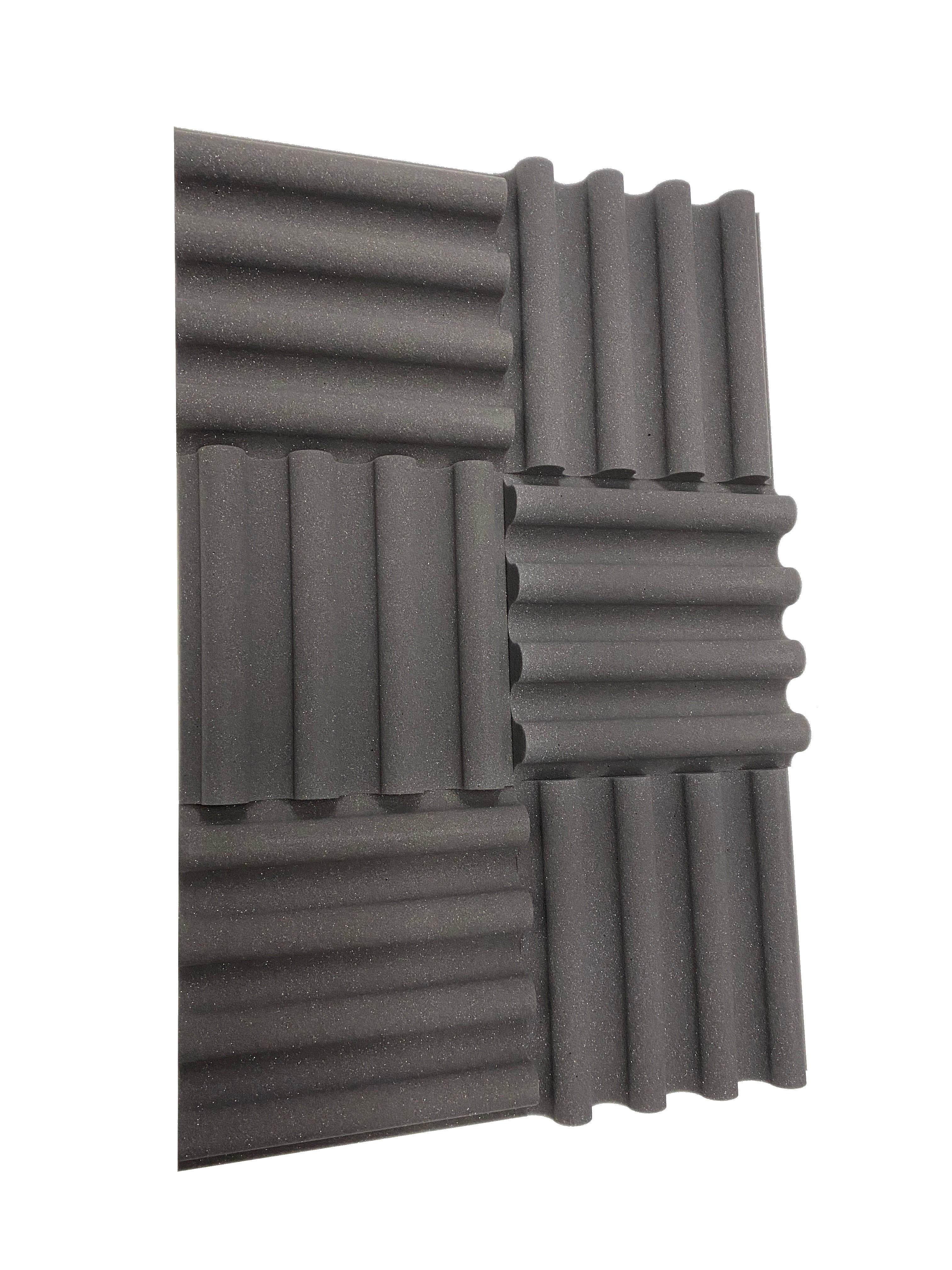 Buy mid-grey Mini Wave 12&quot; Acoustic Studio Foam Tile Pack