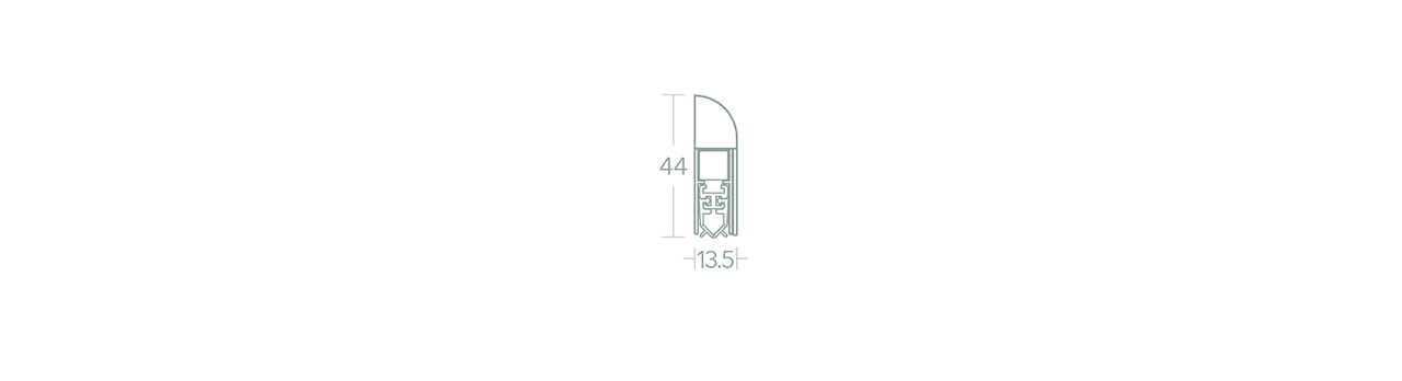 Norsound NOR820 Retro Fit Joint inférieur de porte - Différentes longueurs-3