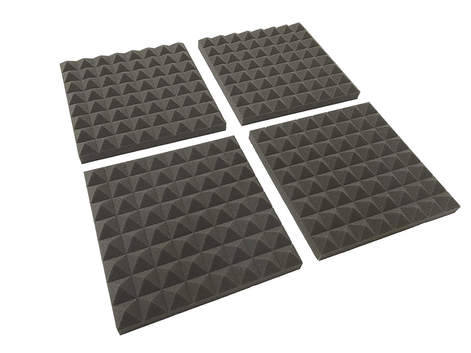 Acheter gris-moyen Pack de dalles en mousse pour studio acoustique Pyramid 12&quot; - 24 dalles, couverture de 2,2 m²