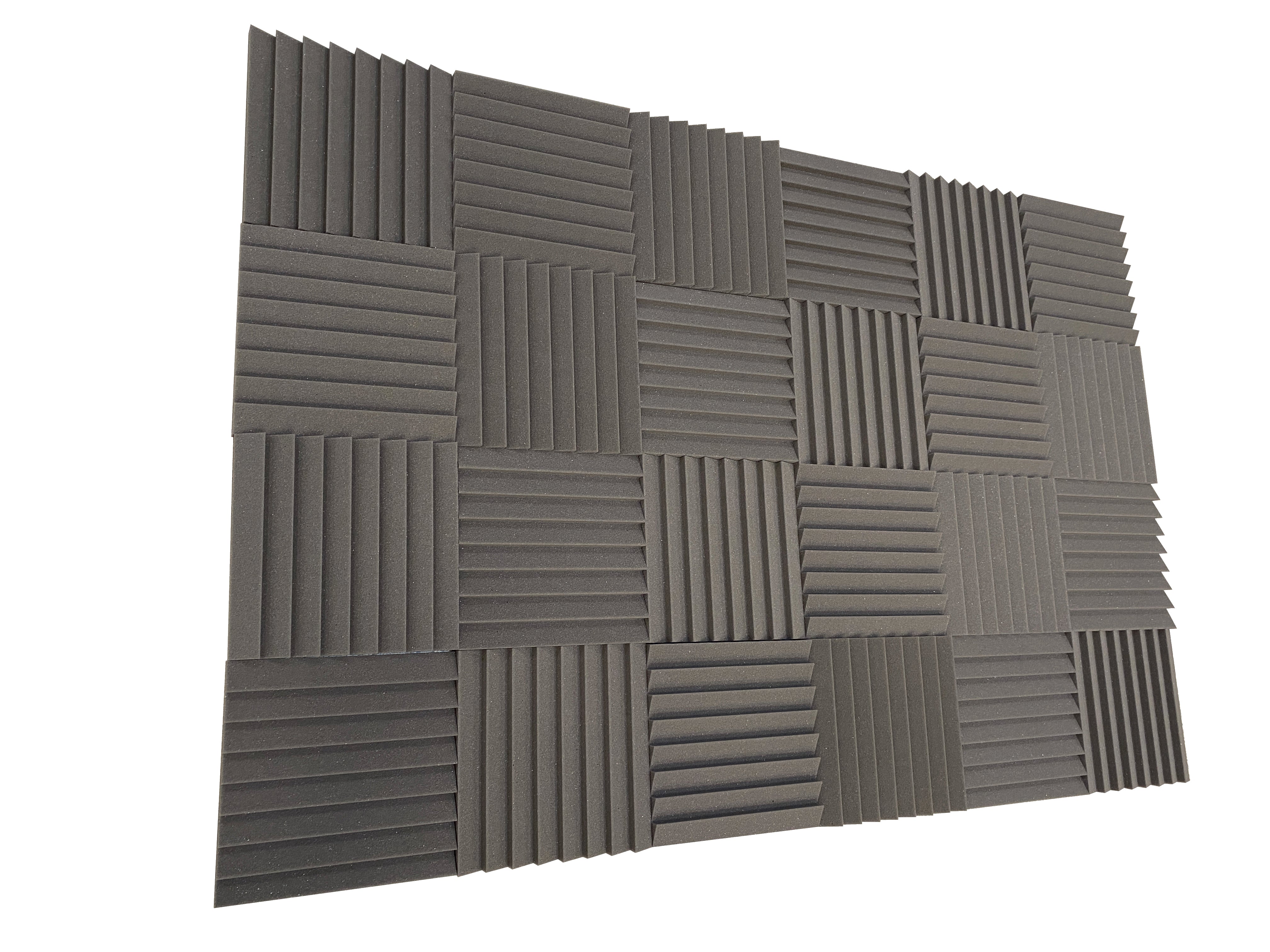 Sawtooth 12" Acoustic Studio Foam Tile Pack – 24 Tiles, 2.2qm Coverage