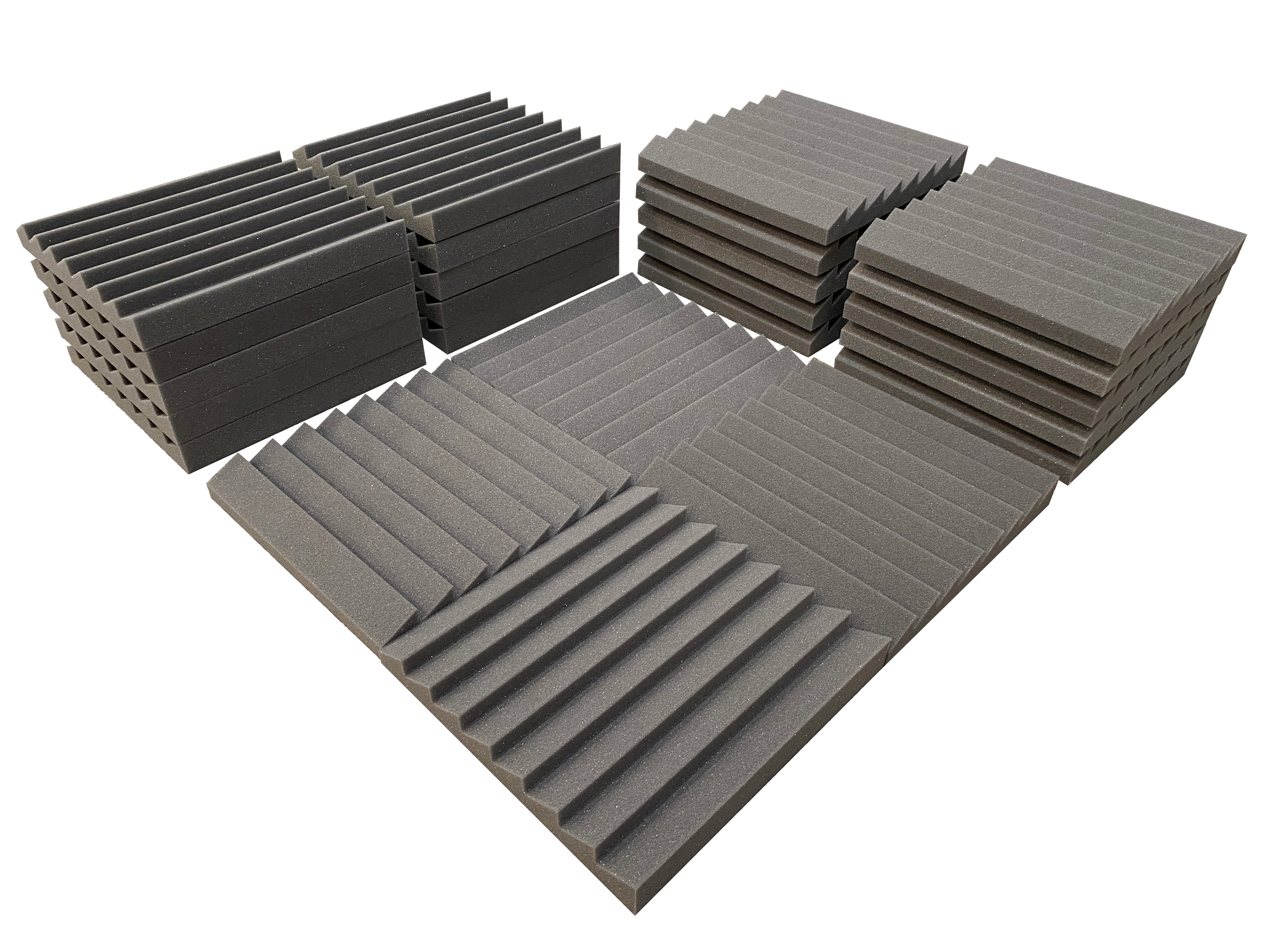 Sawtooth 12" Acoustic Studio Foam Tile Pack – 24 Tiles, 2.2qm Coverage-1