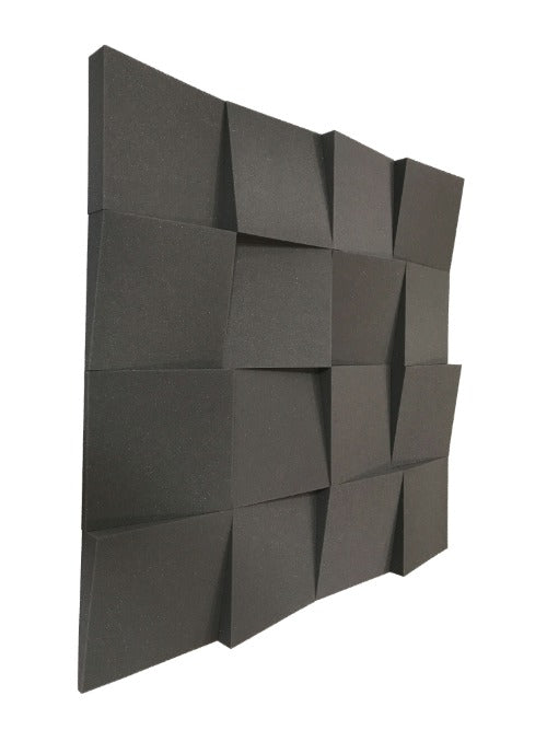 Slider 12" Acoustic Studio Foam Tile Pack - 16 dalles, couverture de 1,5 m²