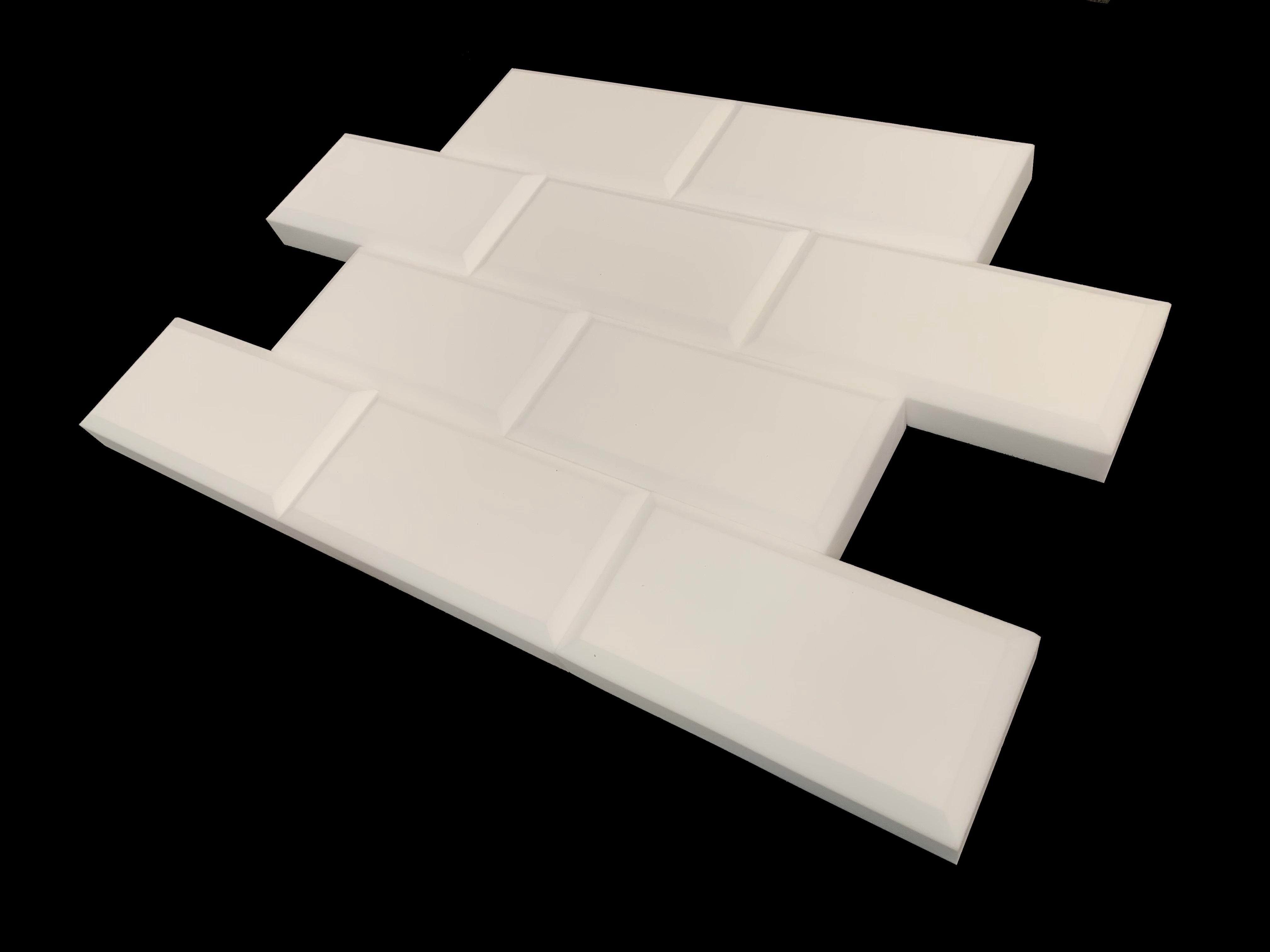 Limited Edition White Melamine Subway Acoustic Studio Foam Treatment 24 Tile Pack