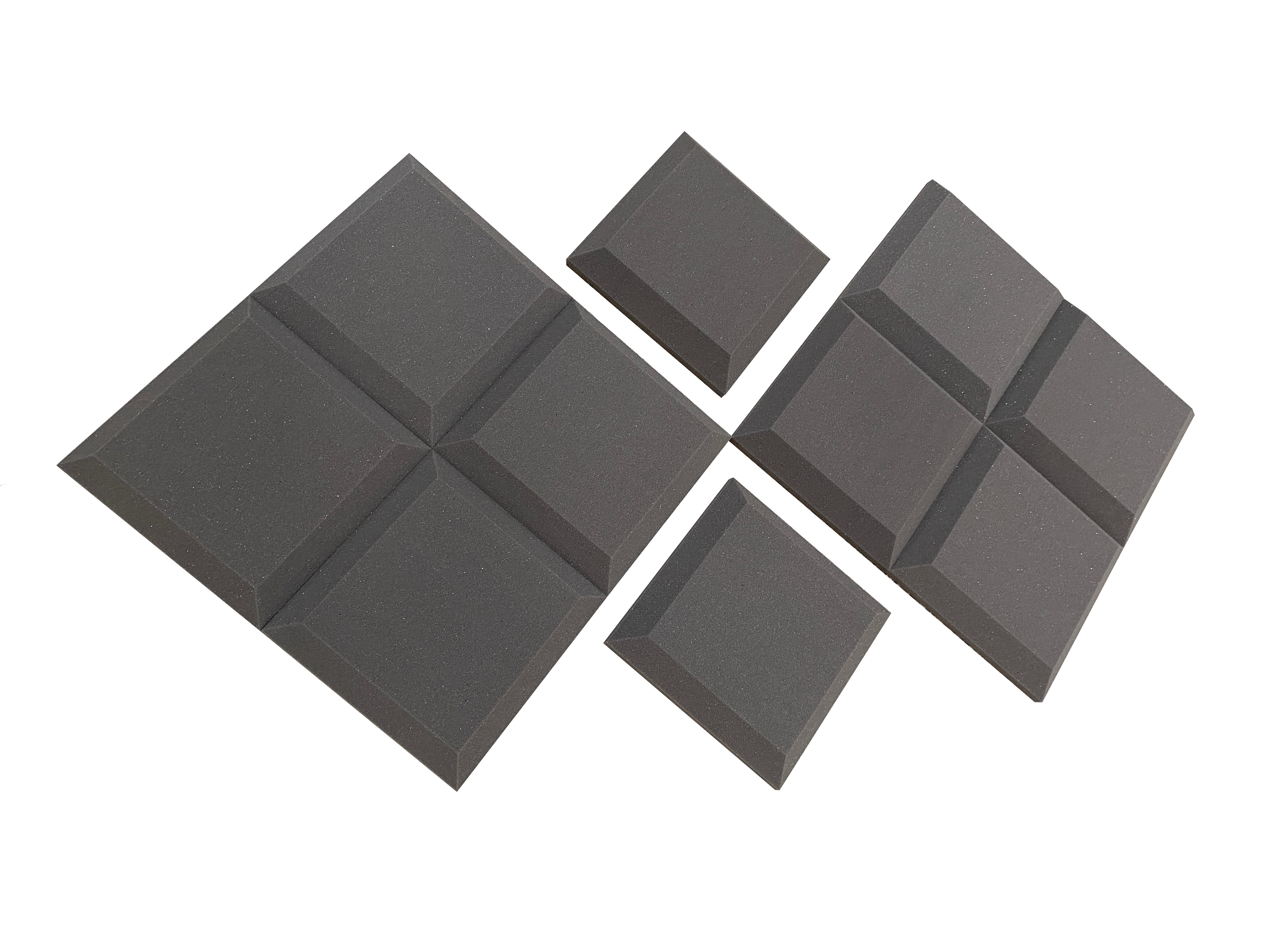 Tegular 12" Acoustic Studio Foam Tile Pack - 12 dalles, couverture de 1,1 m²