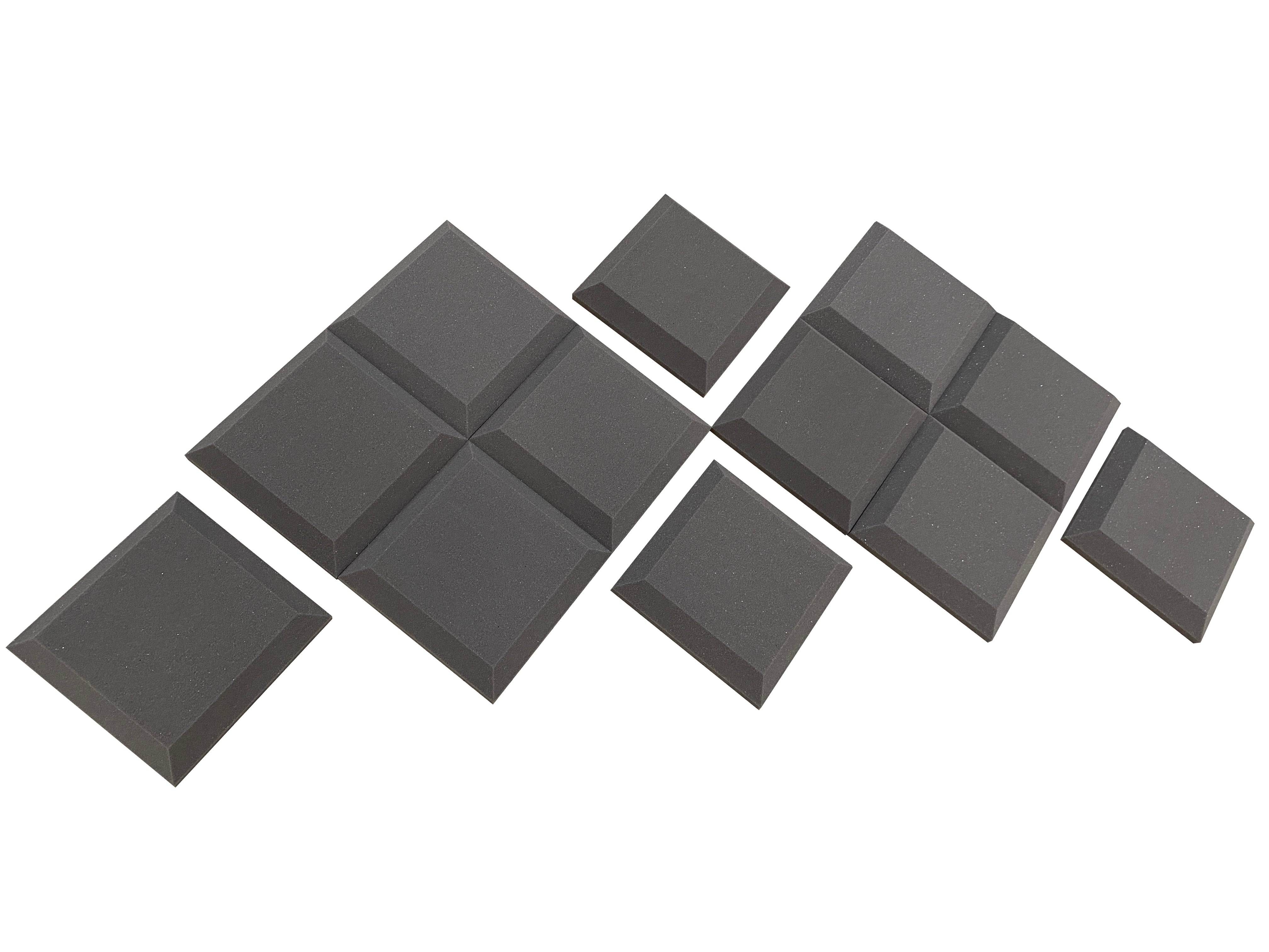 Tegular 12" Acoustic Studio Foam Tile Pack - 12 dalles, couverture de 1,1 m²
