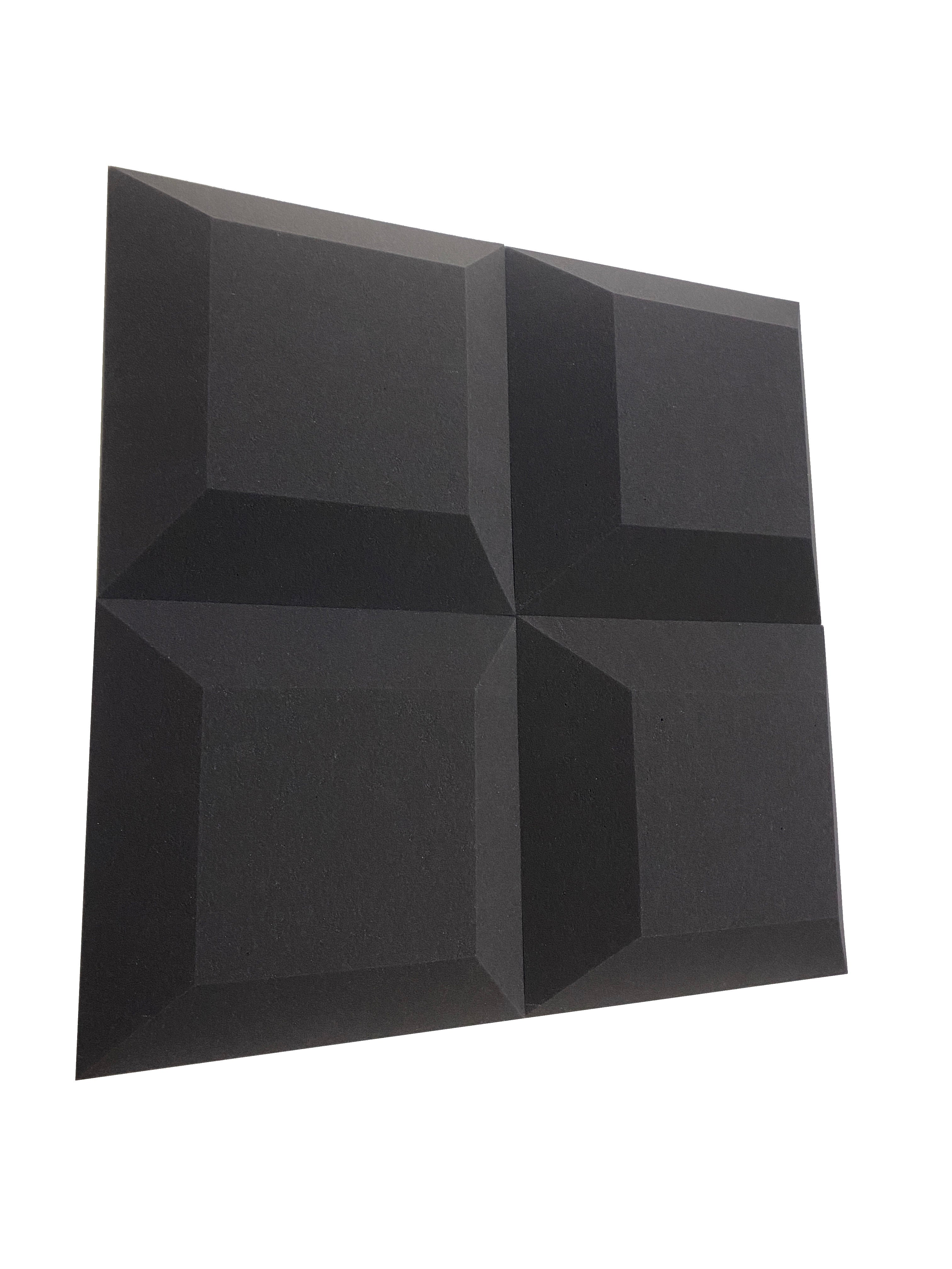 Tegular 4" Acoustic Studio Foam Tile Pack - 24 dalles, couverture de 3,48 m²