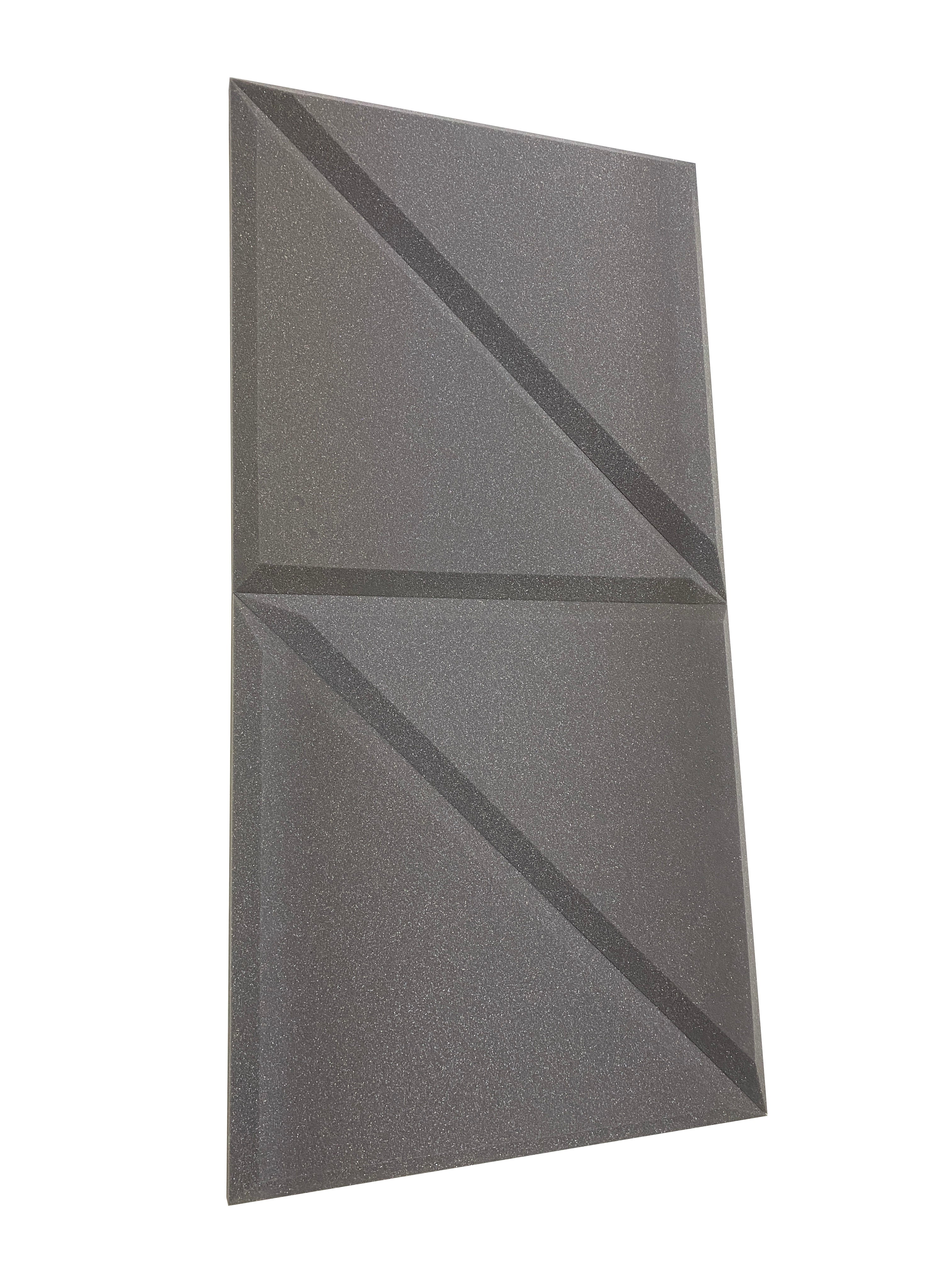 Acheter gris-moyen Lot de dalles en mousse de studio acoustique à trois panneaux 61 cm – 6 dalles, couverture de 1,1 m².