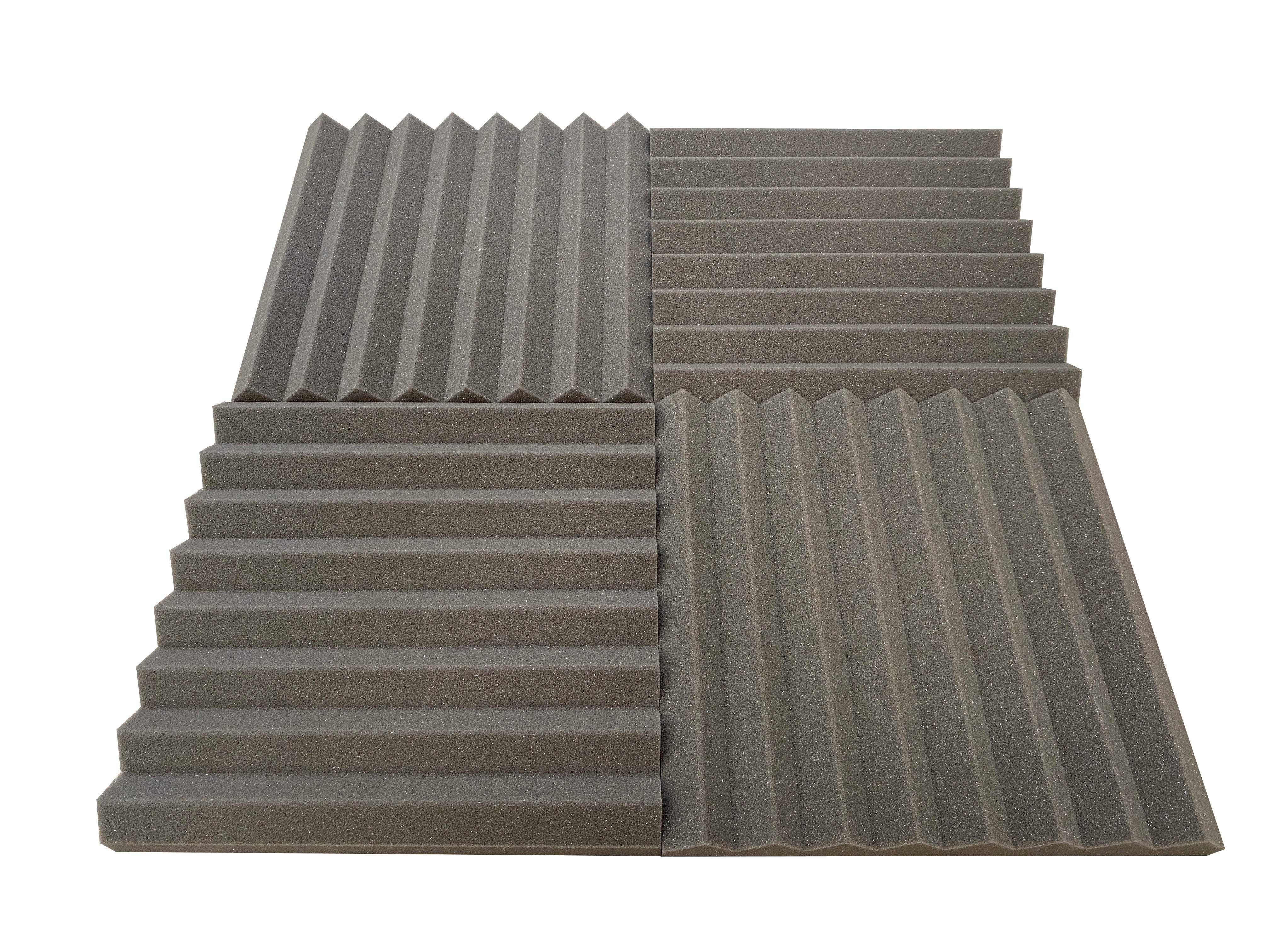 Wedge 12" Acoustic Studio Foam Tile Pack - 24 Tiles, 2.2qm Coverage-5